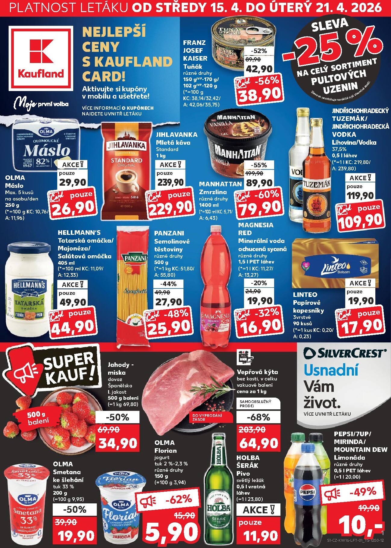 kaufland - Kaufland - Kolín leták na příští týden od středy 15.04.2026 do úterý 21.04.2026