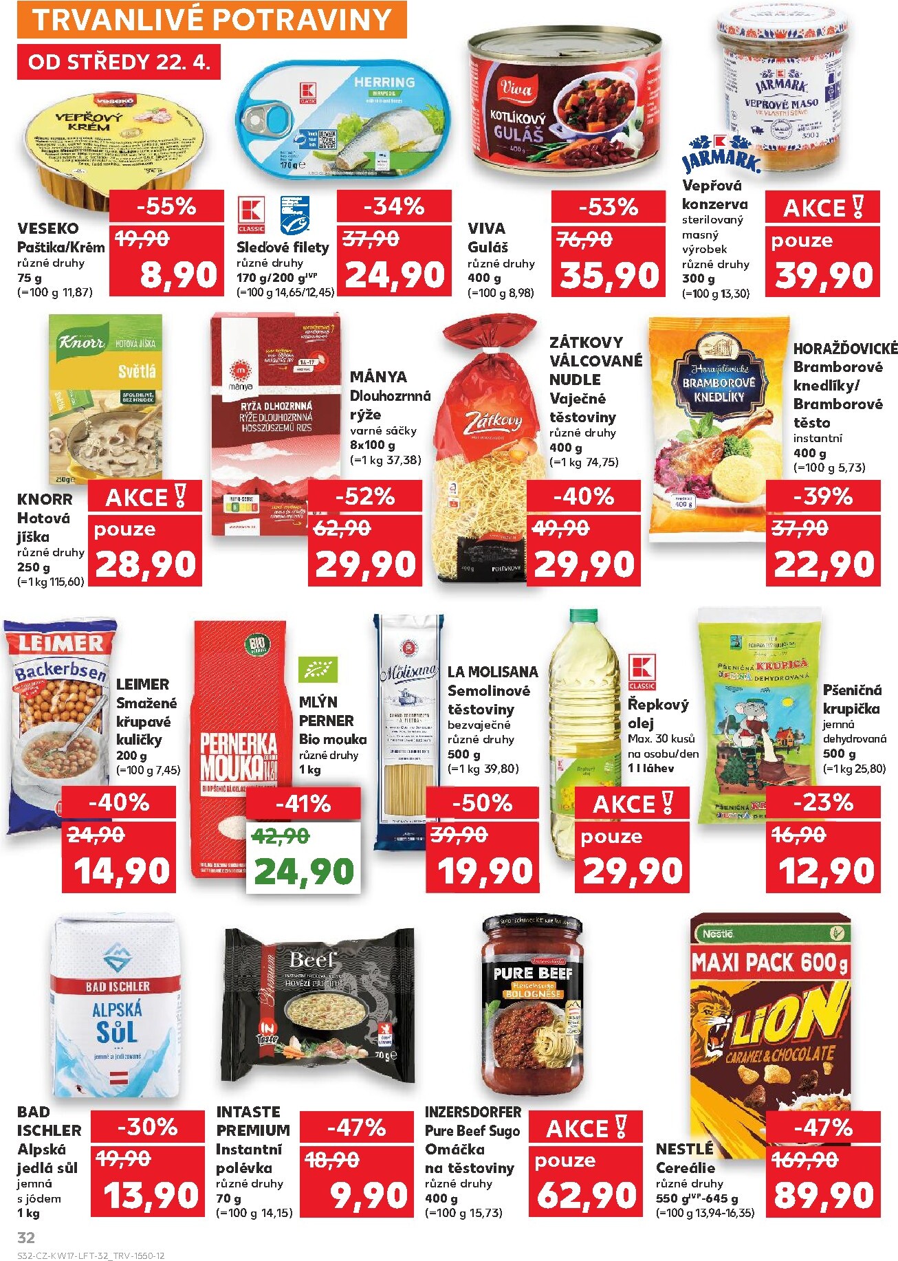 kaufland - Kaufland - Praha leták na příští týden od středy 22.04.2026 do úterý 28.04.2026 - page: 32