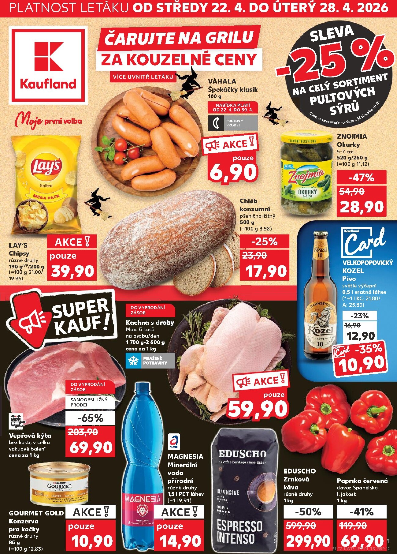 kaufland - Kaufland - Praha leták na příští týden od středy 22.04.2026 do úterý 28.04.2026