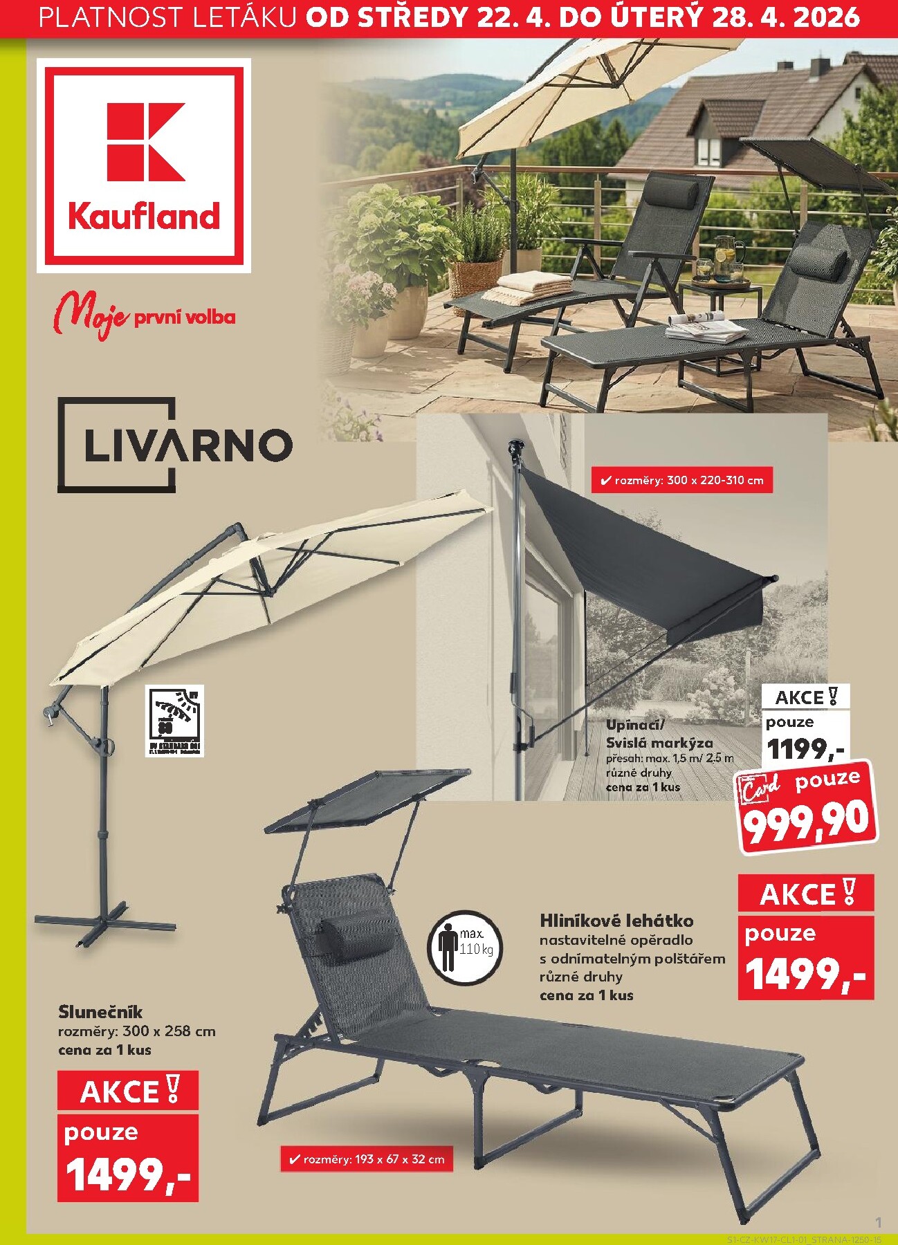 kaufland - Kaufland leták na příští týden od středy 22.04.2026 do úterý 28.04.2026 - page: 1