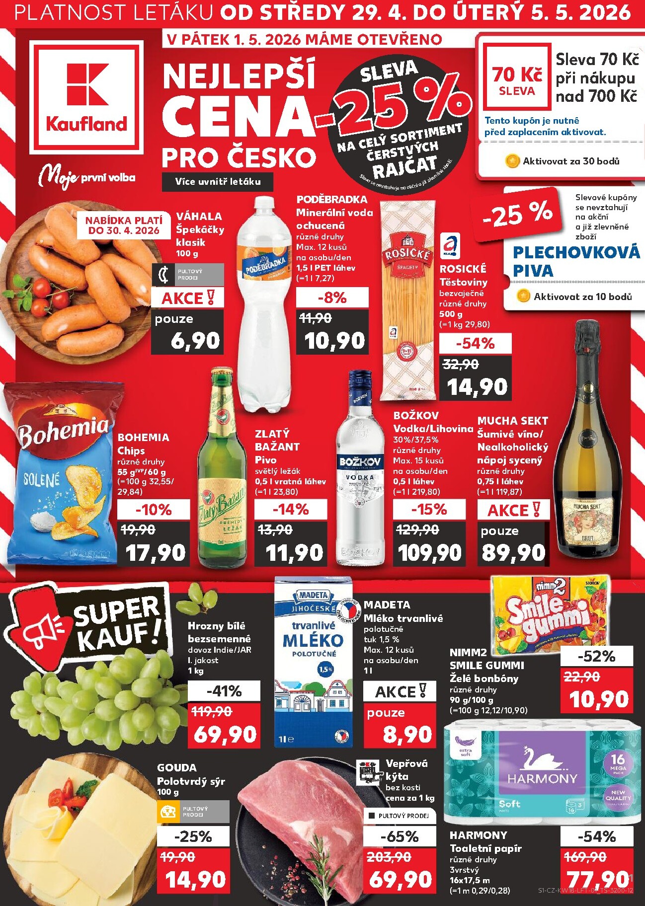 kaufland - Kaufland - Ostrava leták na příští týden od středy 29.04.2026 do úterý 05.05.2026