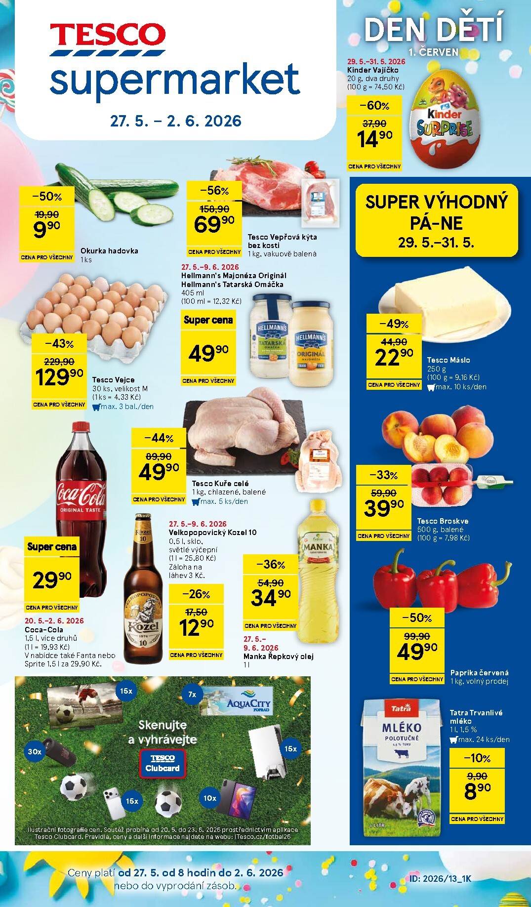 tesco - Budoucí Tesco supermarket leták platný od středy 27.05.2026 do úterý 02.06.2026