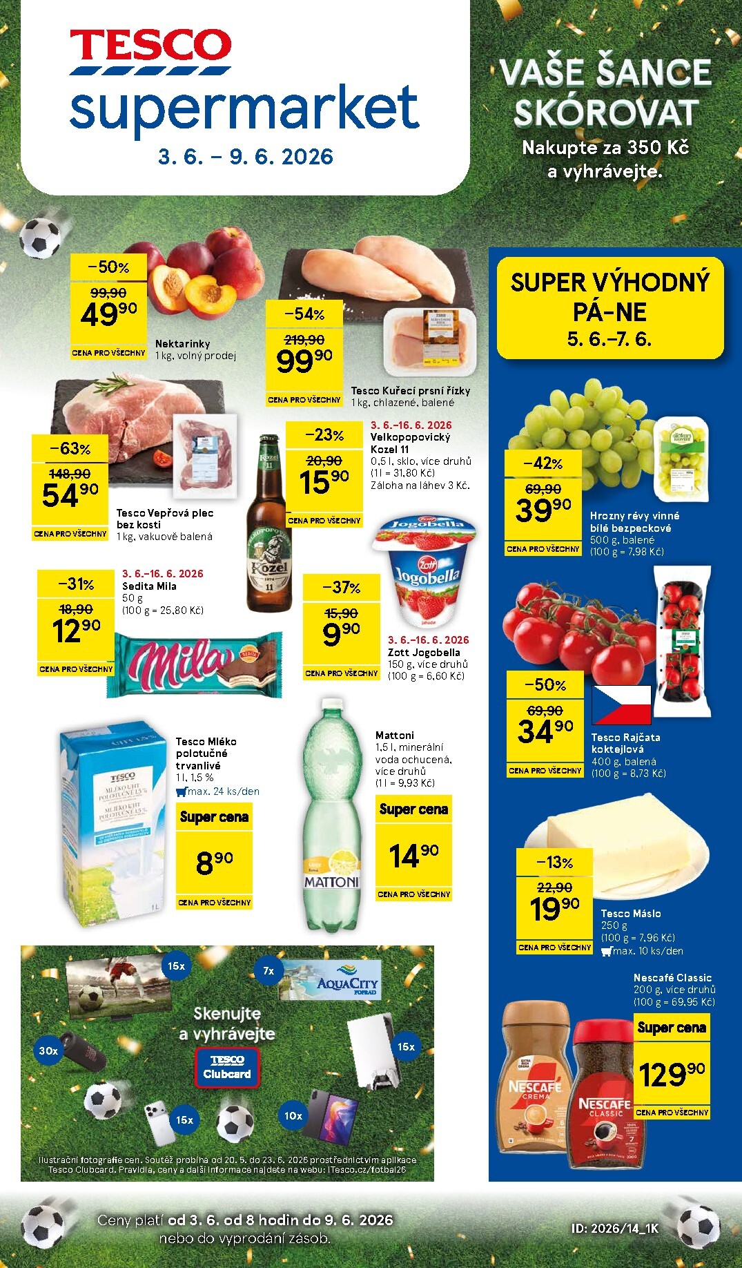 tesco - Budoucí Tesco supermarket leták platný od středy 03.06.2026 do úterý 09.06.2026 - page: 1