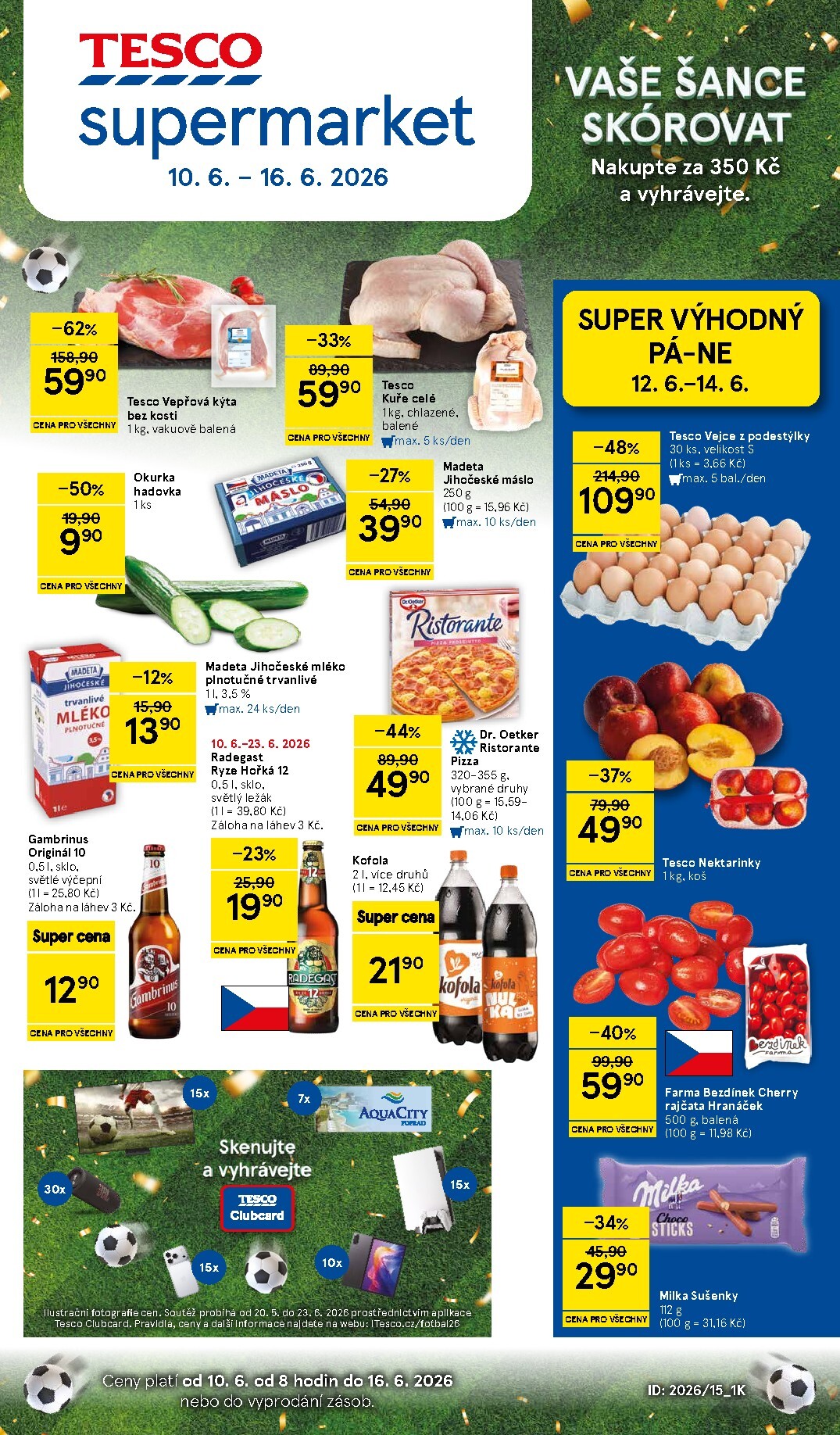 tesco - Budoucí Tesco supermarket leták platný od středy 10.06.2026 do úterý 16.06.2026