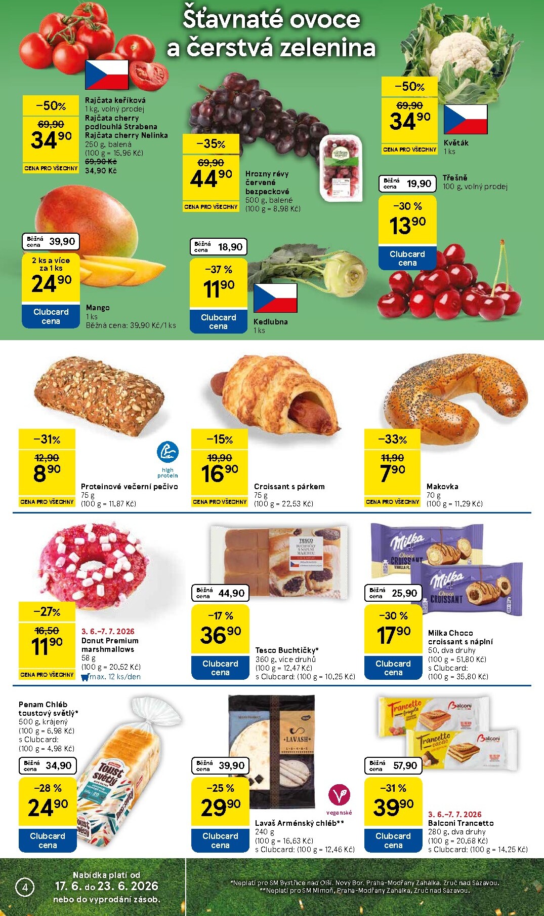 tesco - Budoucí Tesco supermarket leták platný od středy 17.06.2026 do úterý 23.06.2026 - page: 4