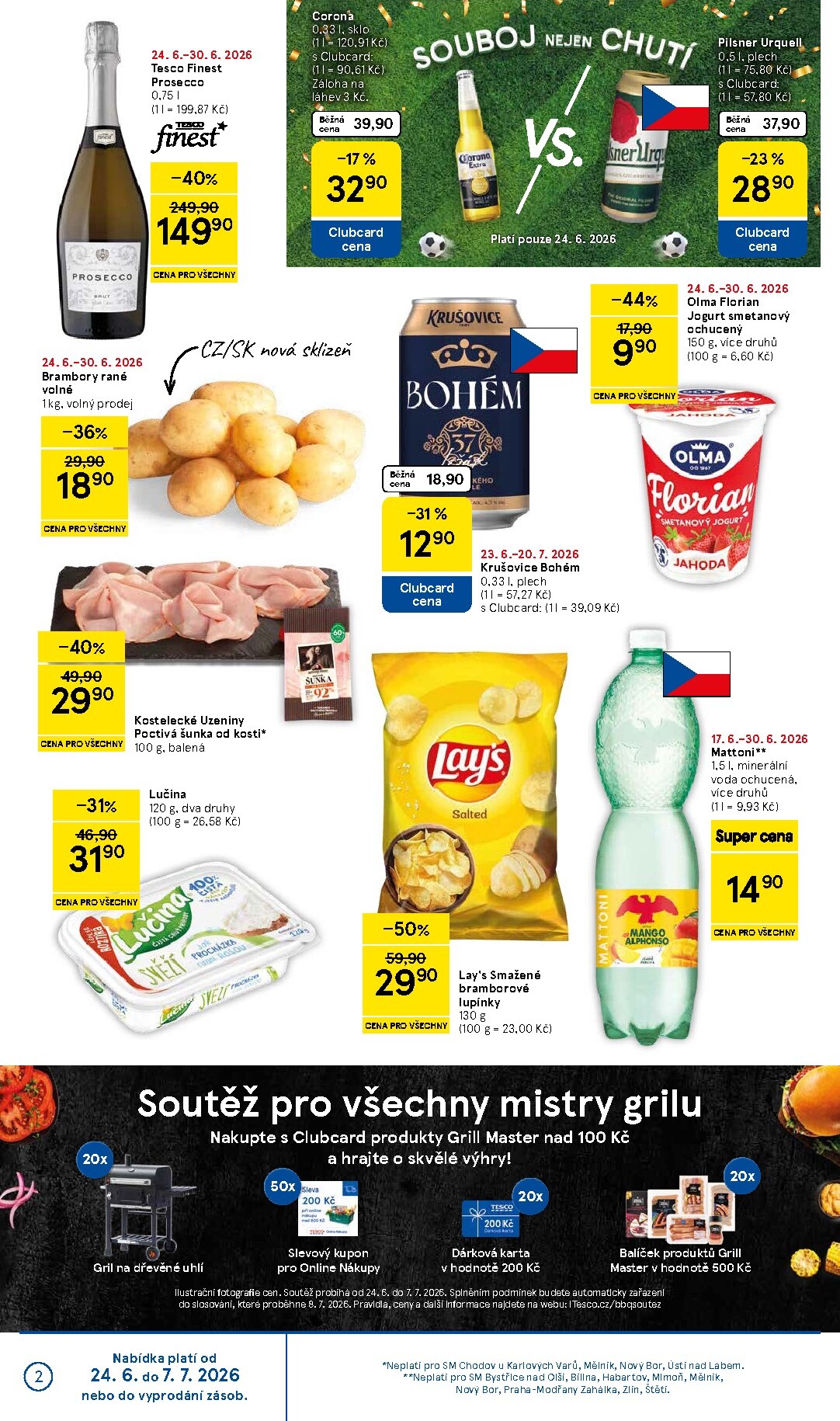 tesco - Aktuální Tesco supermarket leták platný od středy 24.06.2026 do úterý 30.06.2026 - page: 2
