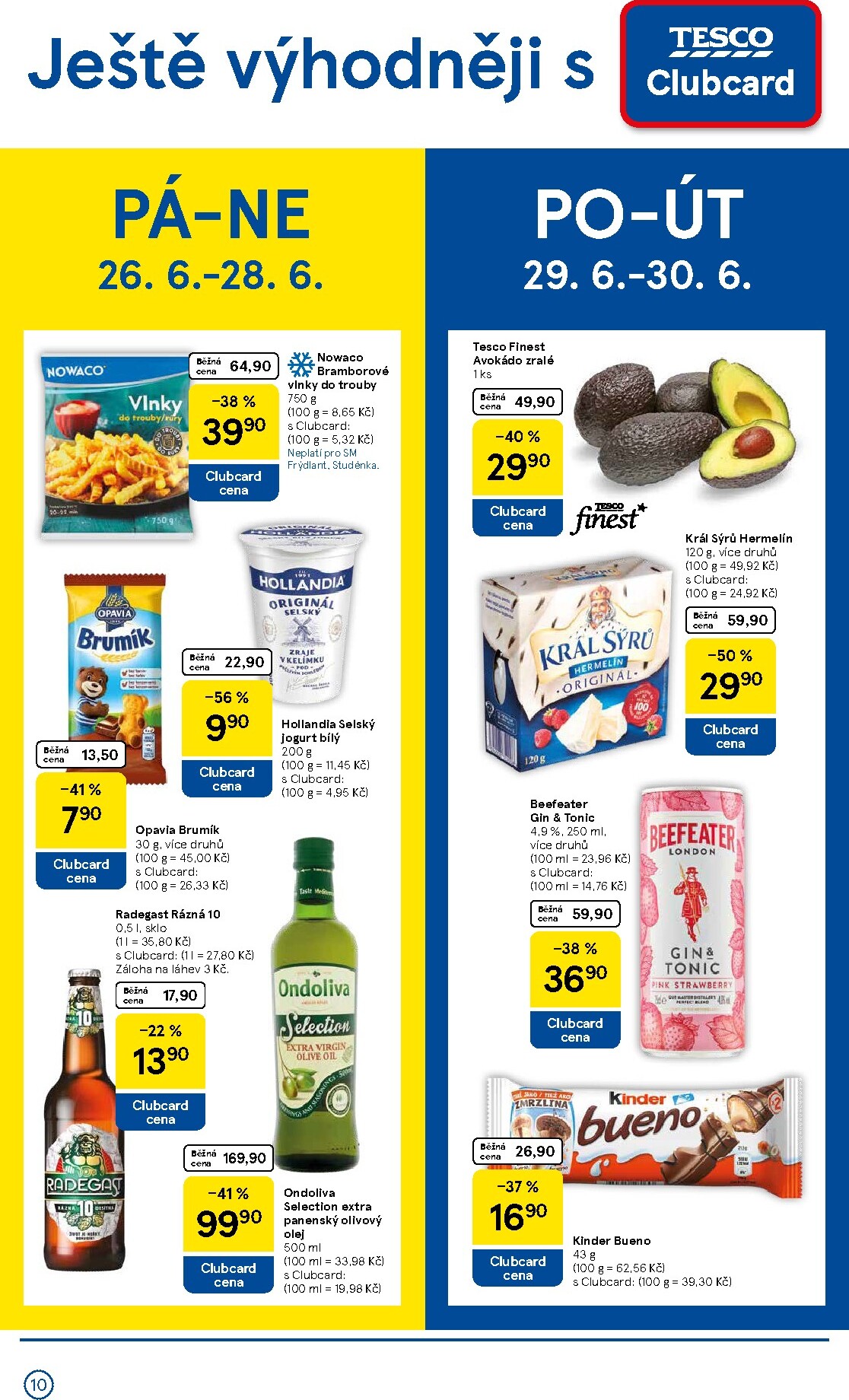 tesco - Aktuální Tesco supermarket leták platný od středy 24.06.2026 do úterý 30.06.2026 - page: 10
