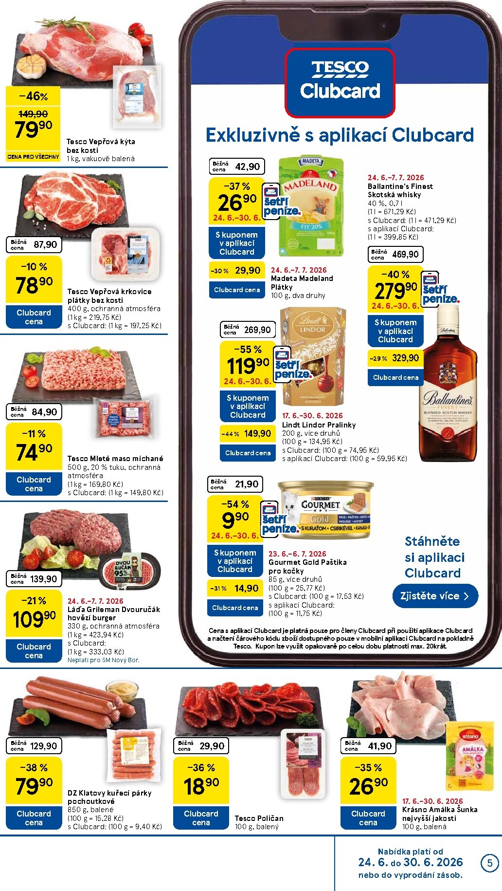 tesco - Aktuální Tesco supermarket leták platný od středy 24.06.2026 do úterý 30.06.2026 - page: 5