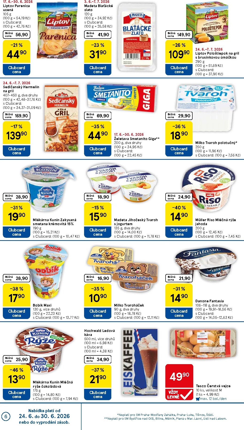 tesco - Aktuální Tesco supermarket leták platný od středy 24.06.2026 do úterý 30.06.2026 - page: 6