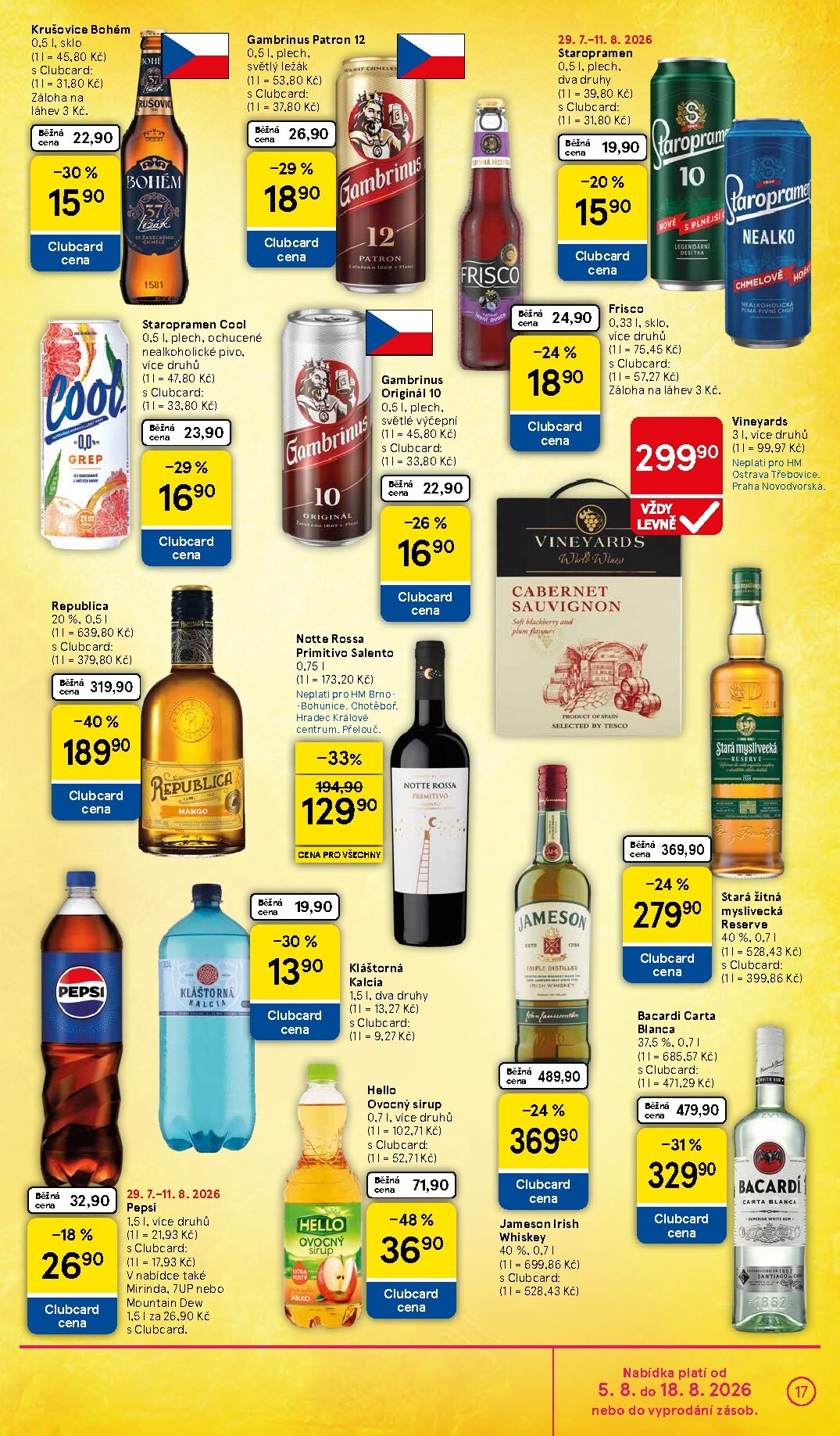 tesco - Budoucí Tesco leták platný od středy 05.08.2026 do úterý 11.08.2026 - page: 17