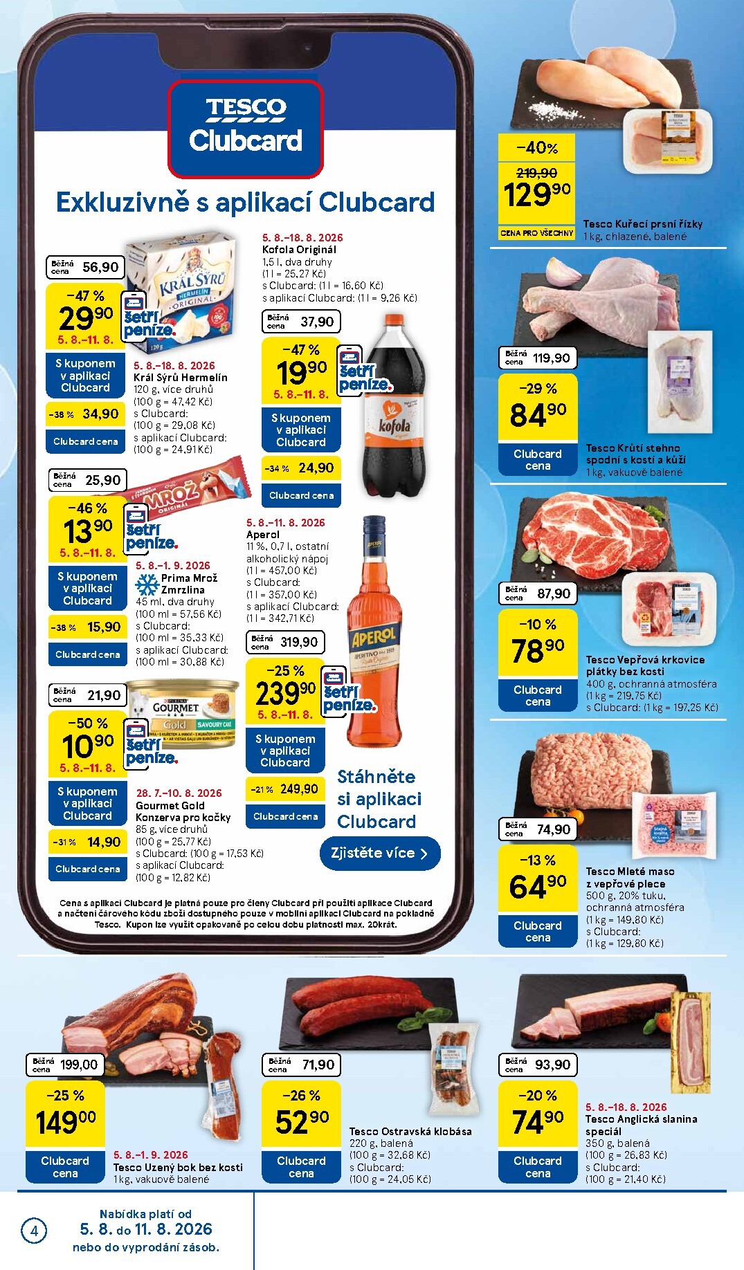 tesco - Budoucí Tesco supermarket leták platný od středy 05.08.2026 do úterý 11.08.2026 - page: 4