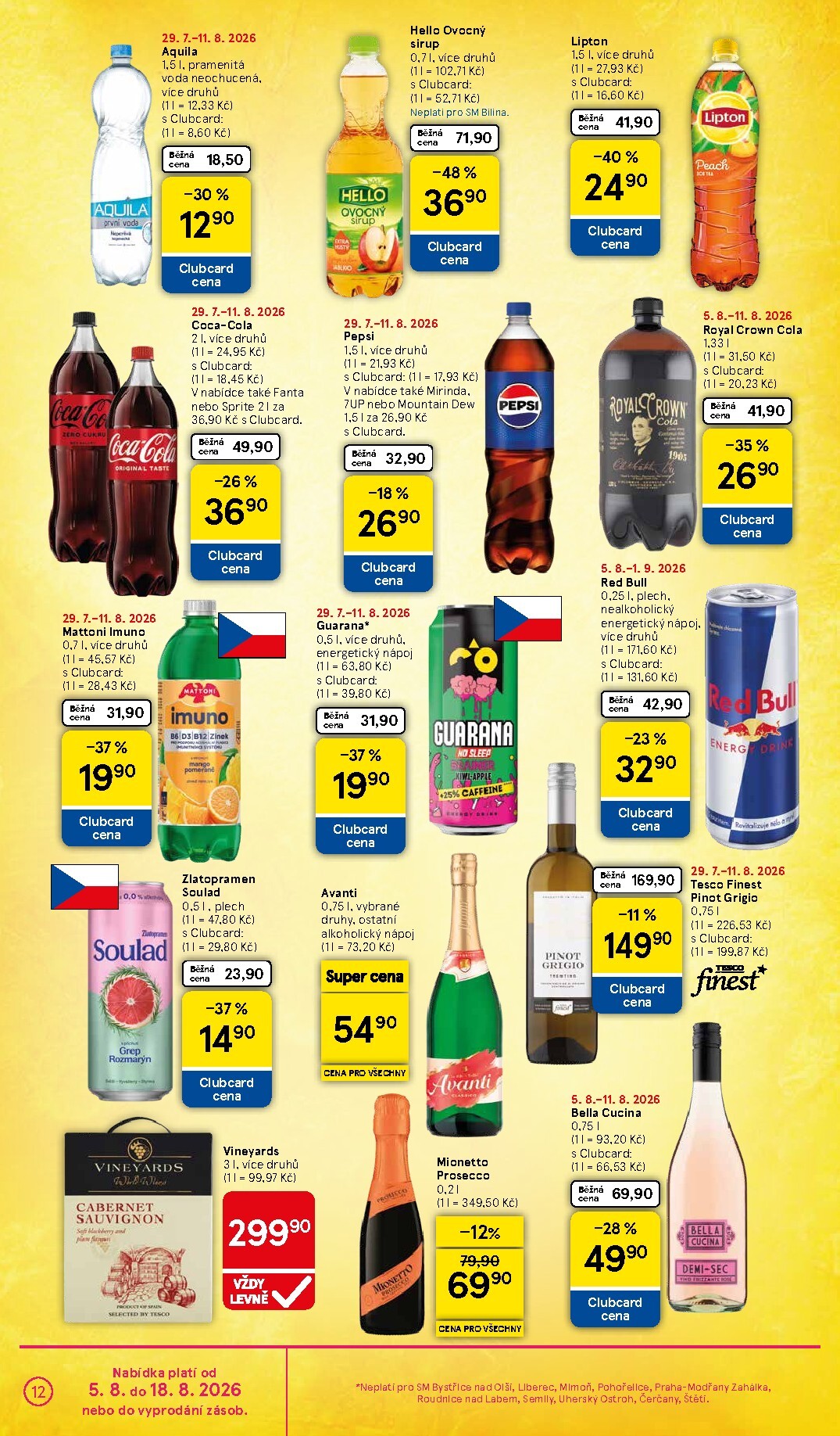 tesco - Budoucí Tesco supermarket leták platný od středy 05.08.2026 do úterý 11.08.2026 - page: 12