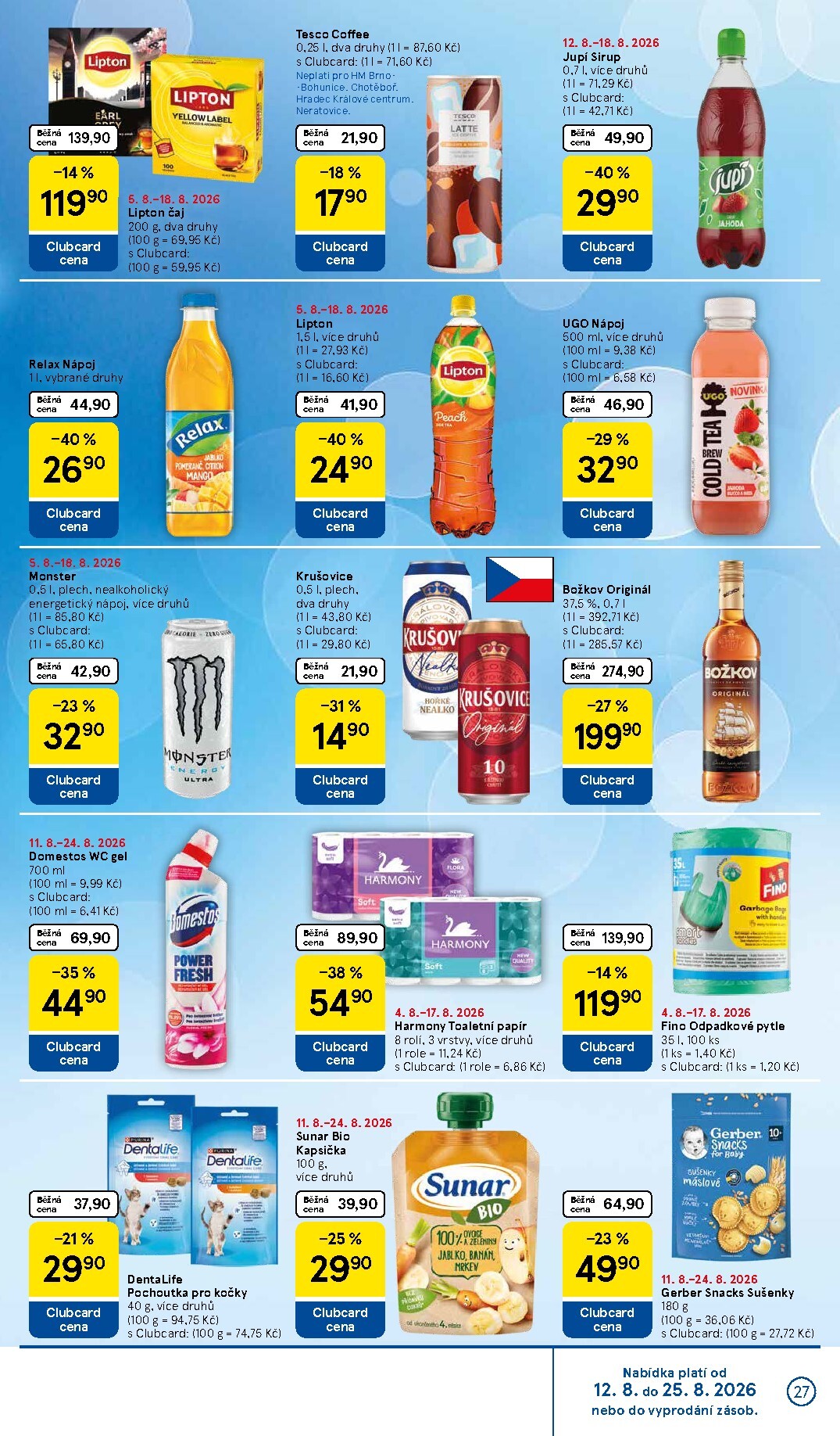 tesco - Budoucí Tesco leták platný od středy 12.08.2026 do úterý 18.08.2026 - page: 27