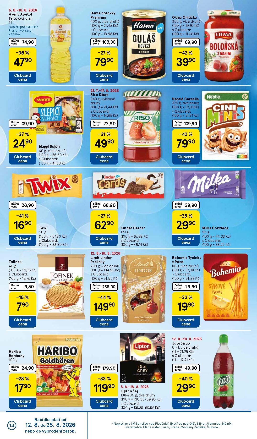 tesco - Budoucí Tesco supermarket leták platný od středy 12.08.2026 do úterý 18.08.2026 - page: 14