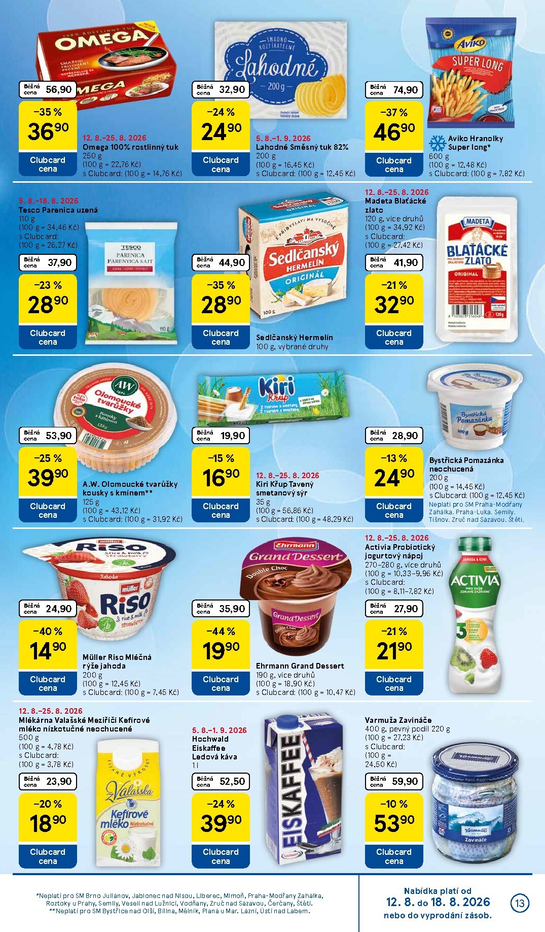 tesco - Budoucí Tesco supermarket leták platný od středy 12.08.2026 do úterý 18.08.2026 - page: 13