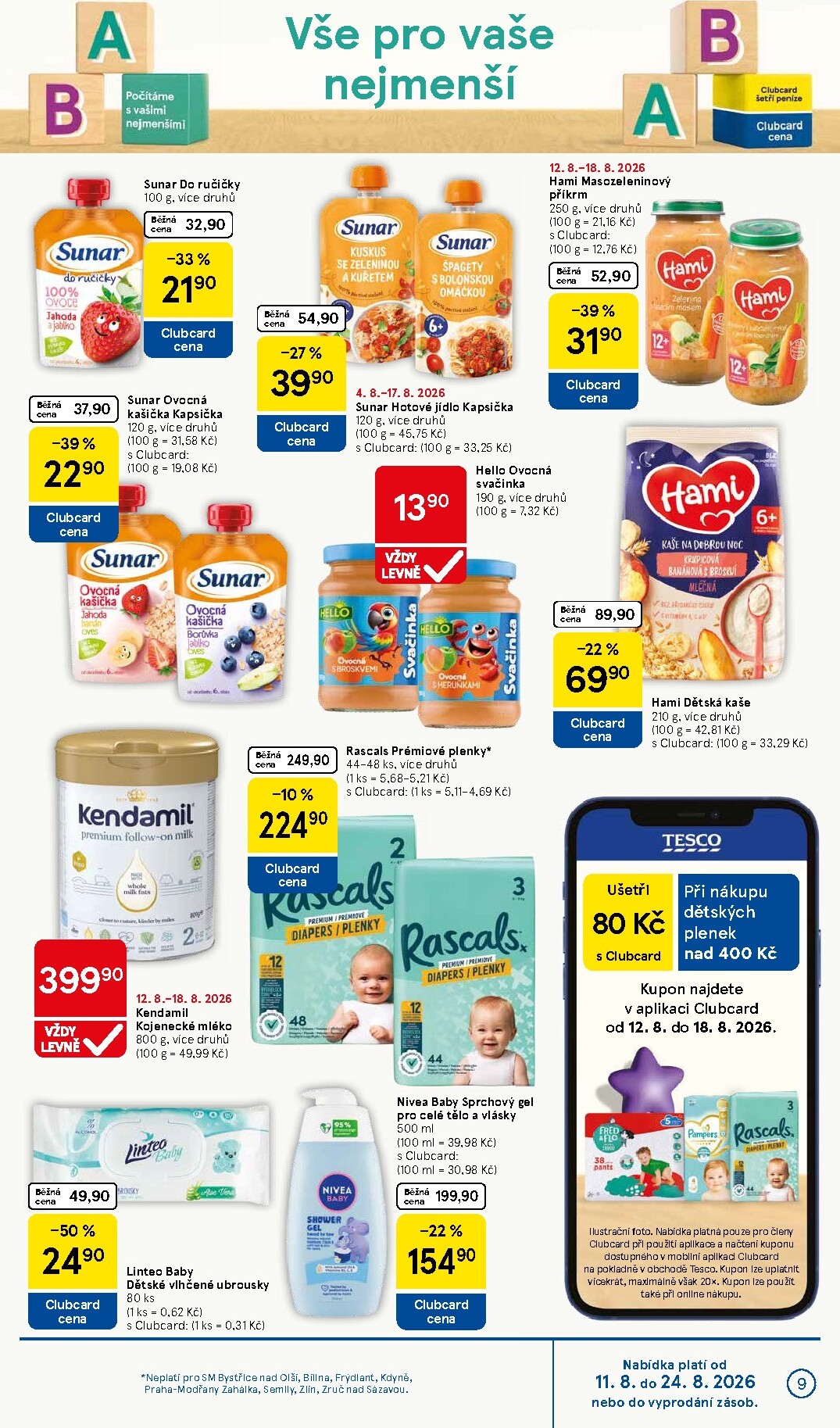 tesco - Budoucí Tesco supermarket leták platný od středy 12.08.2026 do úterý 18.08.2026 - page: 9
