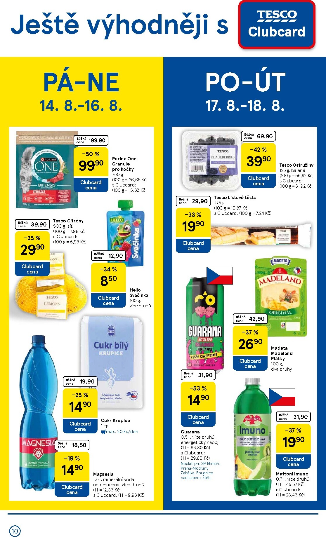 tesco - Budoucí Tesco supermarket leták platný od středy 12.08.2026 do úterý 18.08.2026 - page: 10