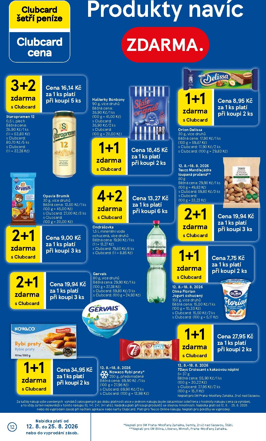 tesco - Budoucí Tesco supermarket leták platný od středy 12.08.2026 do úterý 18.08.2026 - page: 12