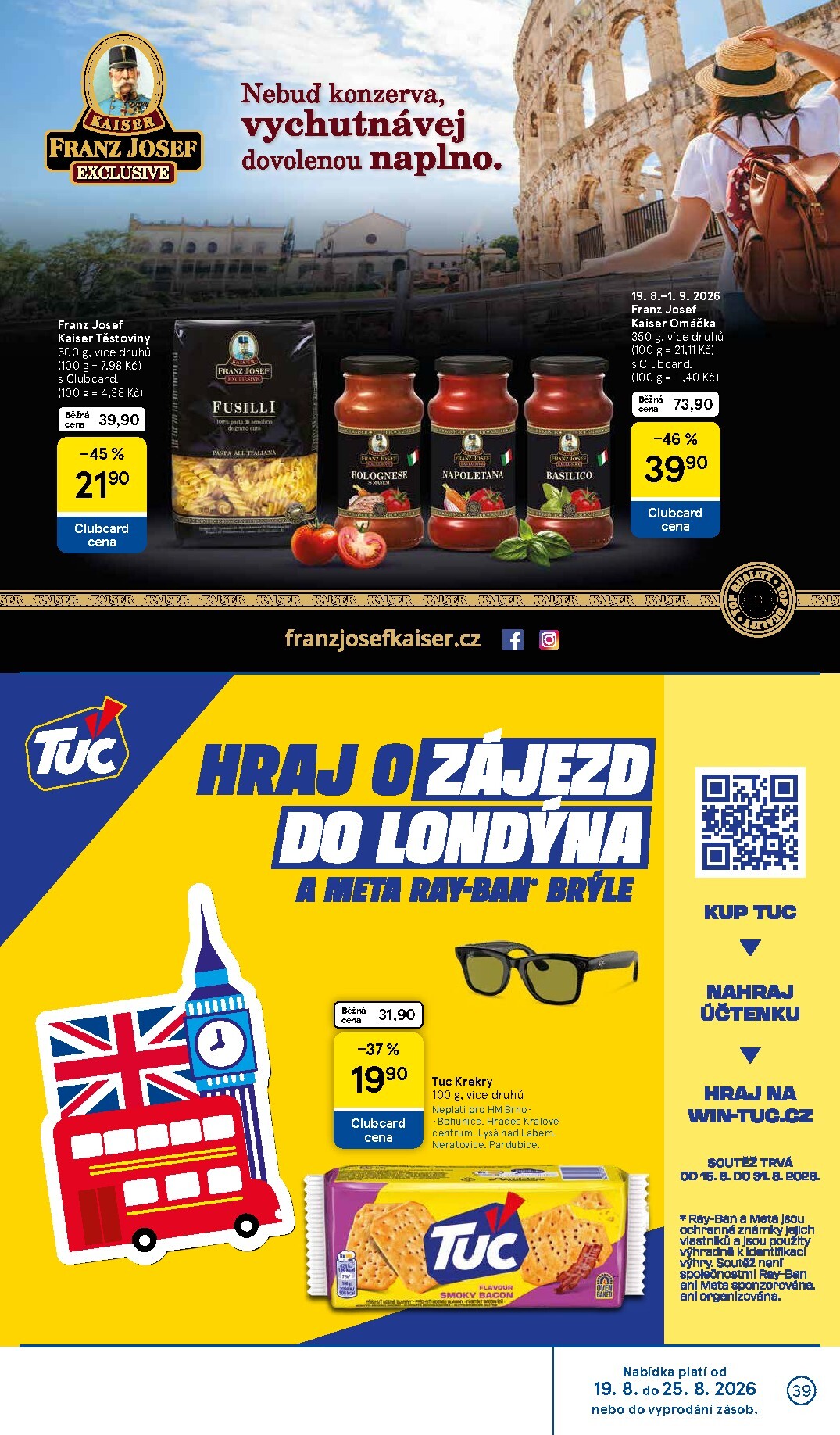 tesco - Budoucí Tesco leták platný od středy 19.08.2026 do úterý 25.08.2026 - page: 39