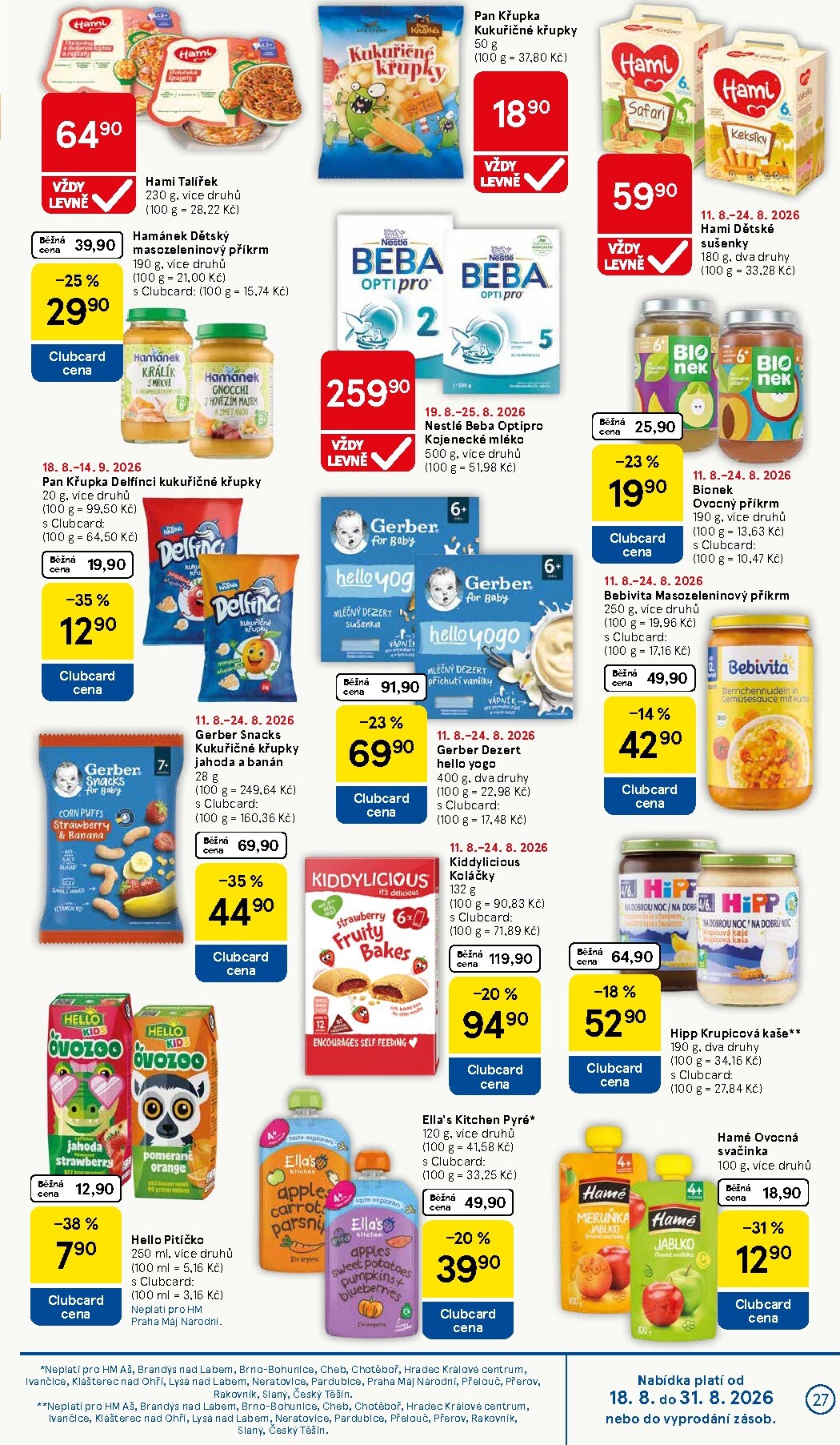 tesco - Budoucí Tesco leták platný od středy 19.08.2026 do úterý 25.08.2026 - page: 27