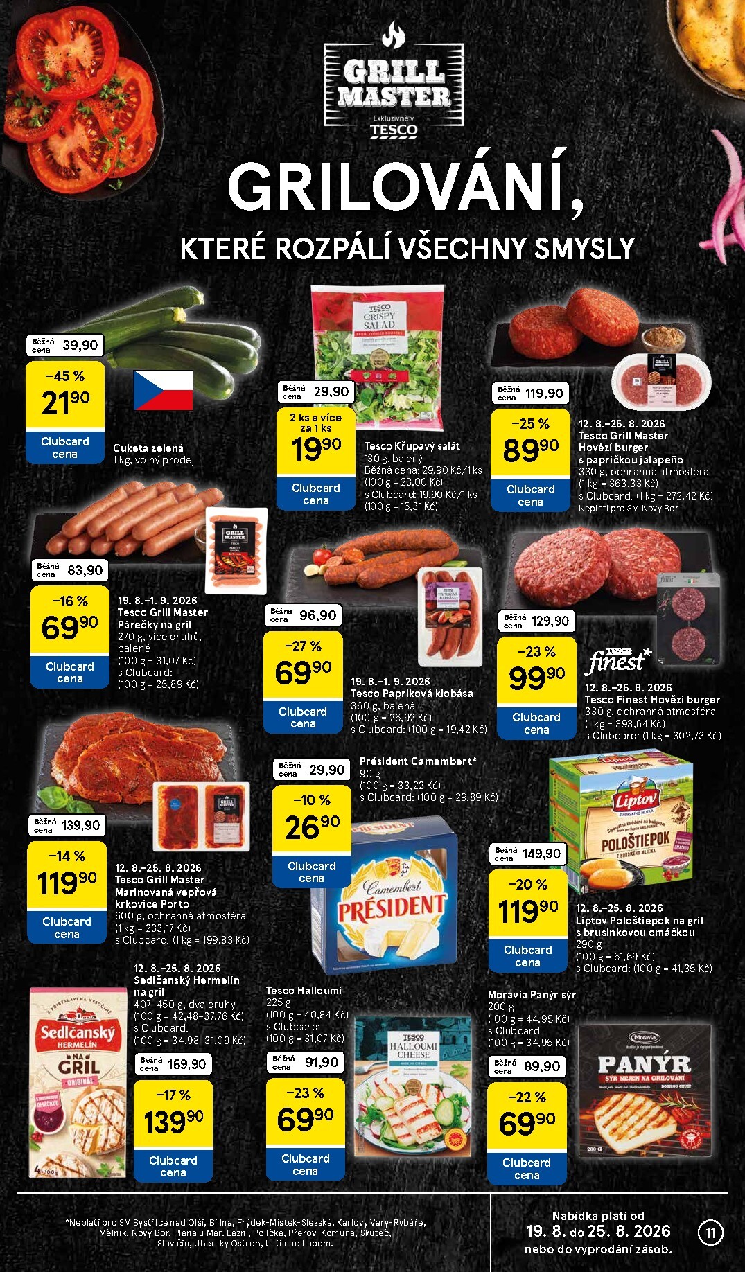 tesco - Budoucí Tesco supermarket leták platný od středy 19.08.2026 do úterý 25.08.2026 - page: 11