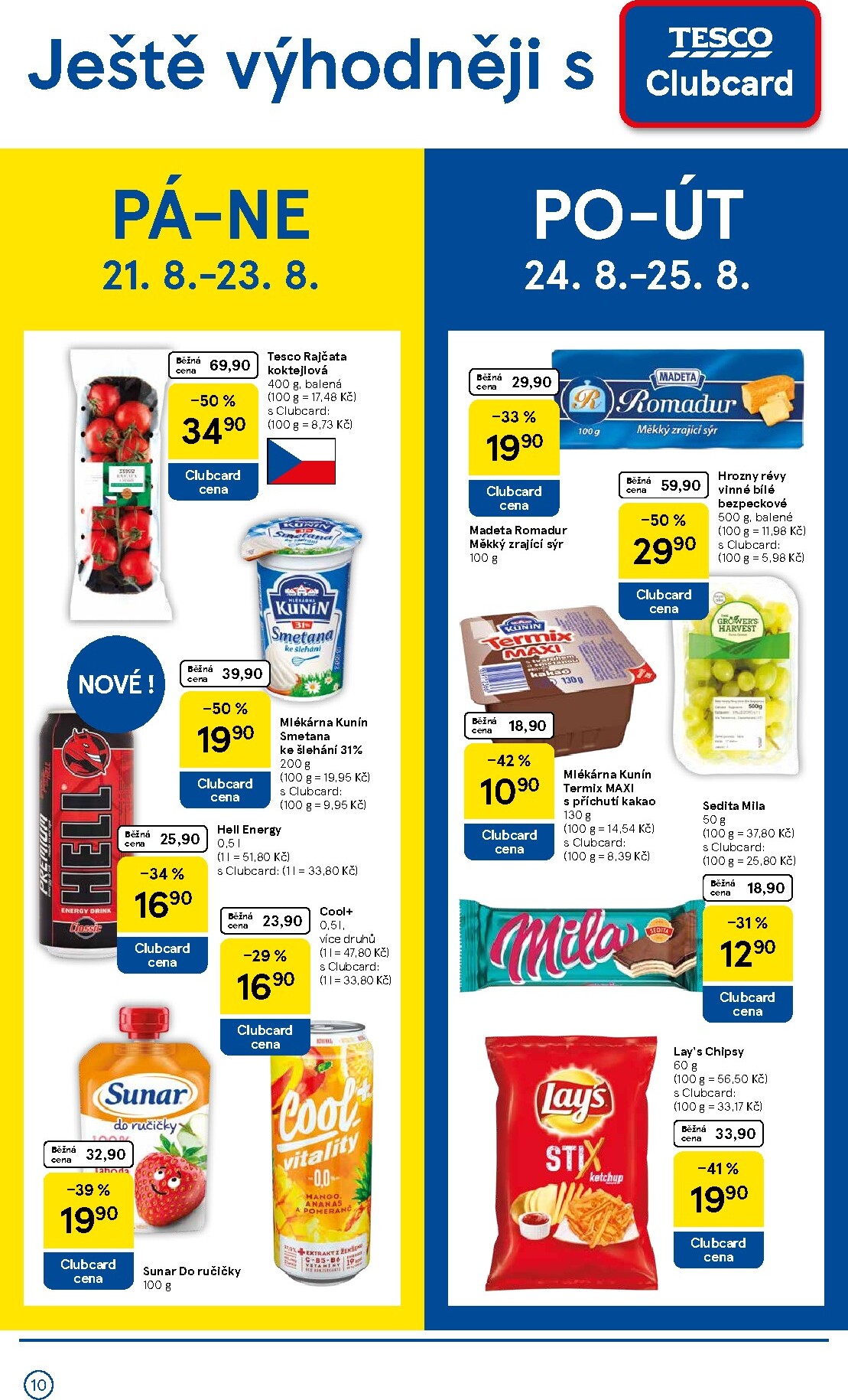 tesco - Budoucí Tesco supermarket leták platný od středy 19.08.2026 do úterý 25.08.2026 - page: 10