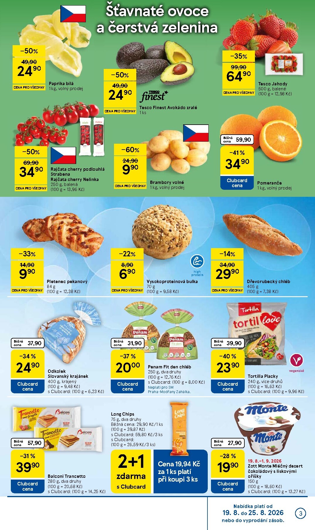 tesco - Budoucí Tesco supermarket leták platný od středy 19.08.2026 do úterý 25.08.2026 - page: 3