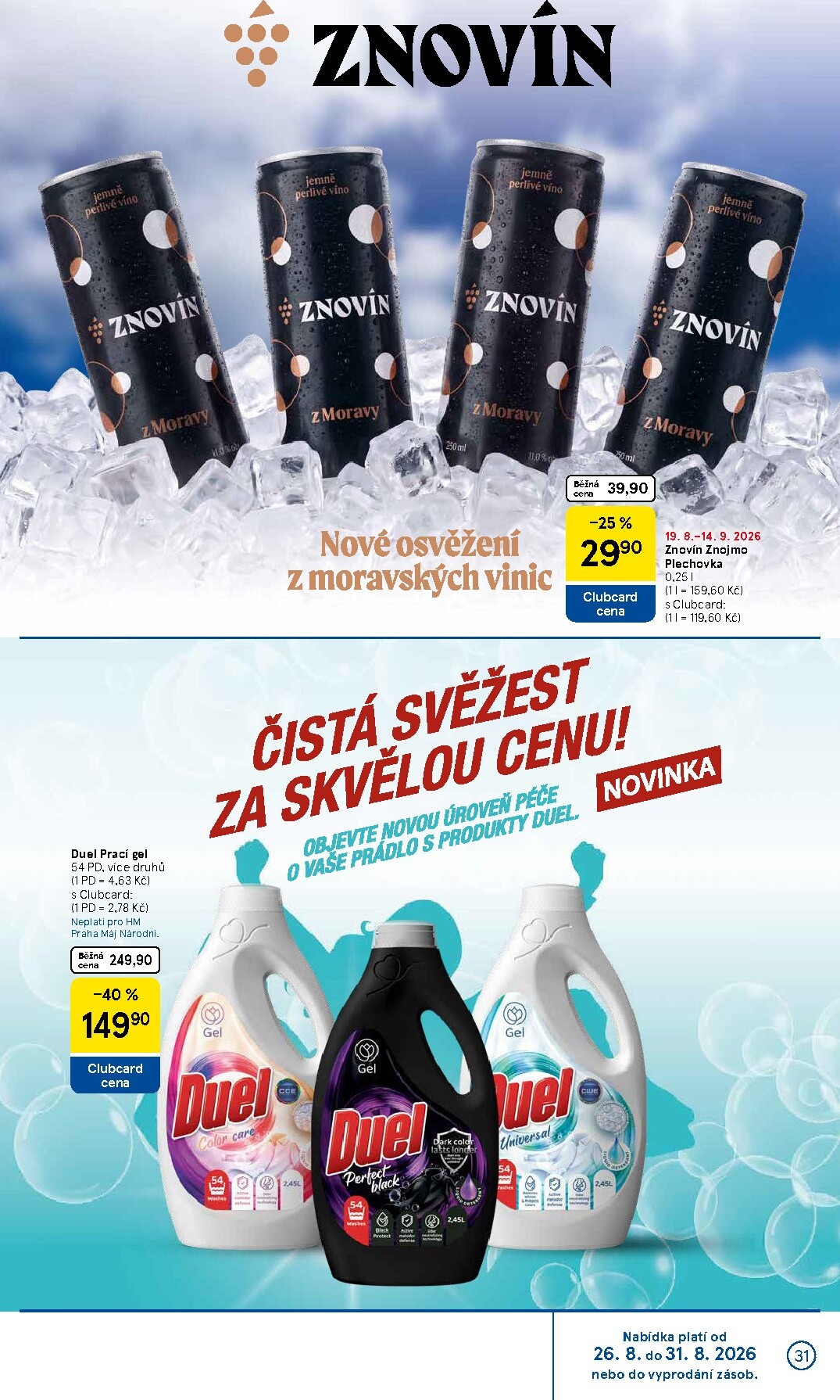 tesco - Budoucí Tesco leták platný od středy 26.08.2026 do úterý 01.09.2026 - page: 31