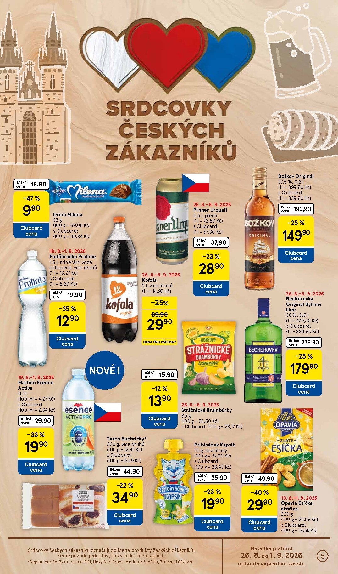 tesco - Budoucí Tesco supermarket leták platný od středy 26.08.2026 do úterý 01.09.2026 - page: 5