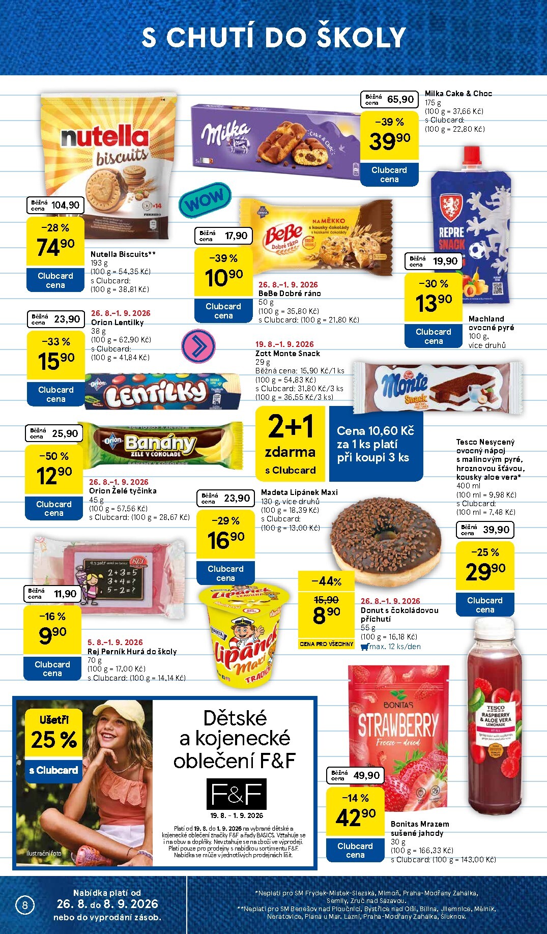 tesco - Budoucí Tesco supermarket leták platný od středy 26.08.2026 do úterý 01.09.2026 - page: 8