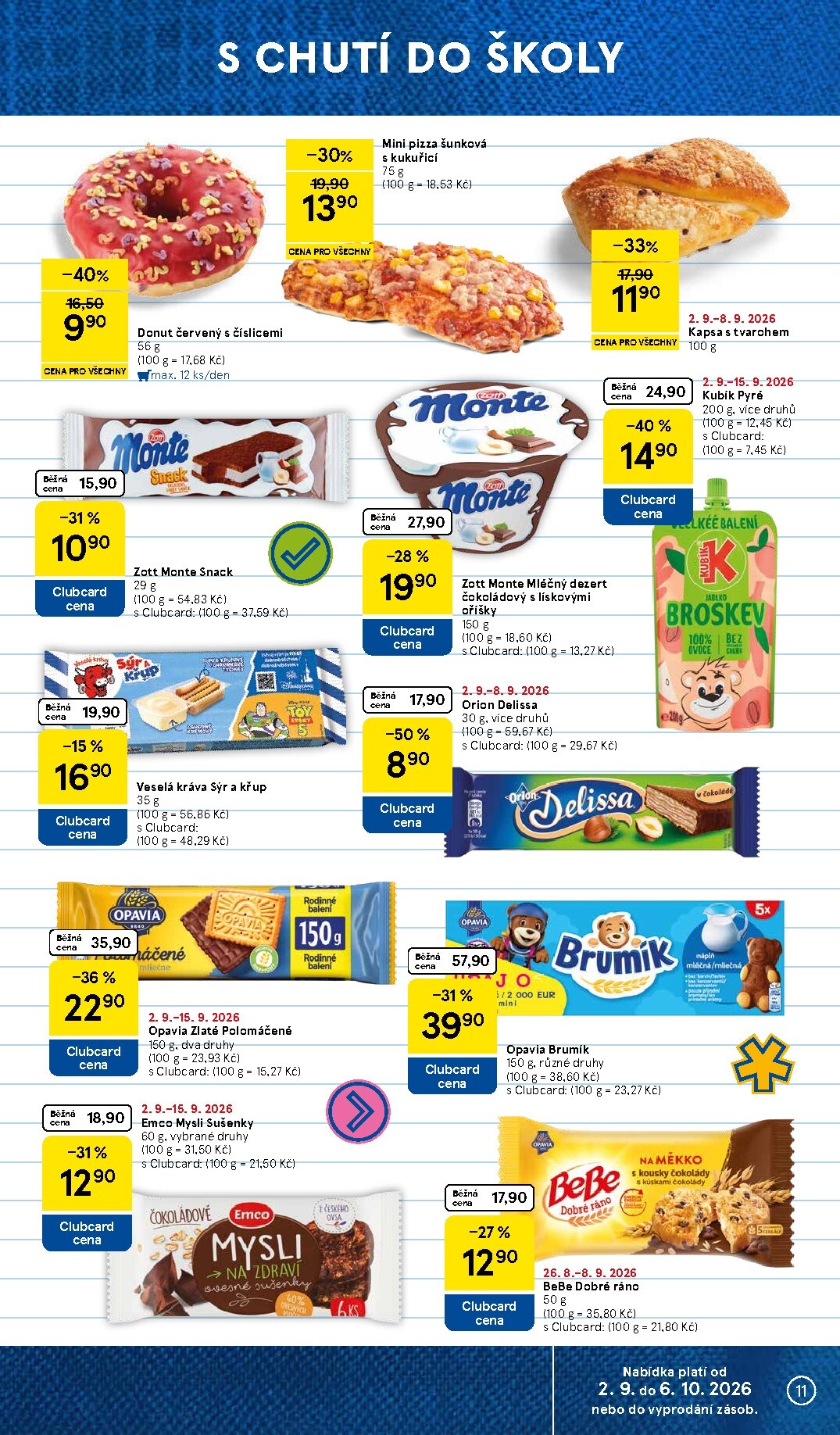 tesco - Budoucí Tesco supermarket leták platný od středy 02.09.2026 do úterý 08.09.2026 - page: 11