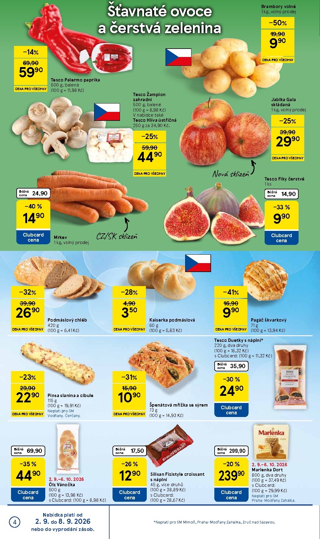tesco - Budoucí Tesco supermarket leták platný od středy 02.09.2026 do úterý 08.09.2026 - page: 4