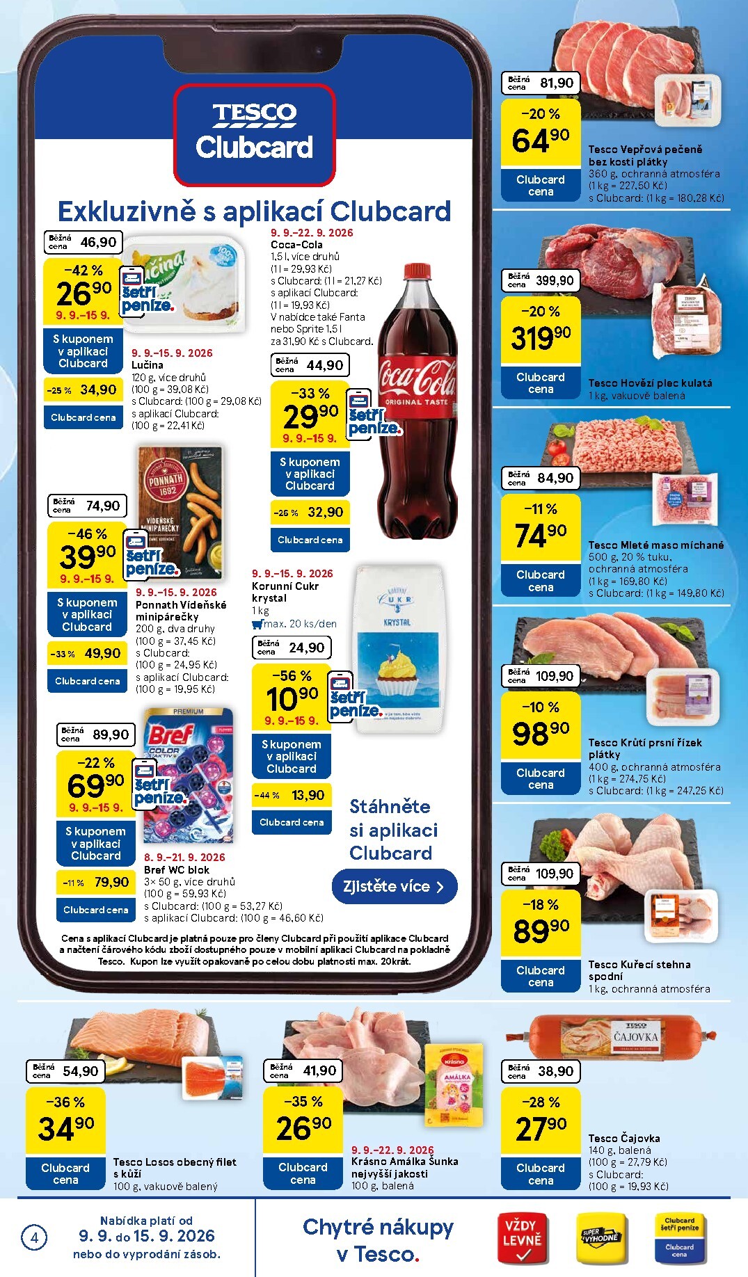 tesco - Budoucí Tesco supermarket leták platný od středy 09.09.2026 do úterý 15.09.2026 - page: 4