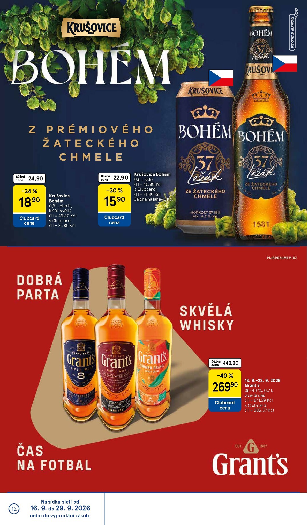 tesco - Budoucí Tesco leták platný od středy 16.09.2026 do úterý 22.09.2026 - page: 12