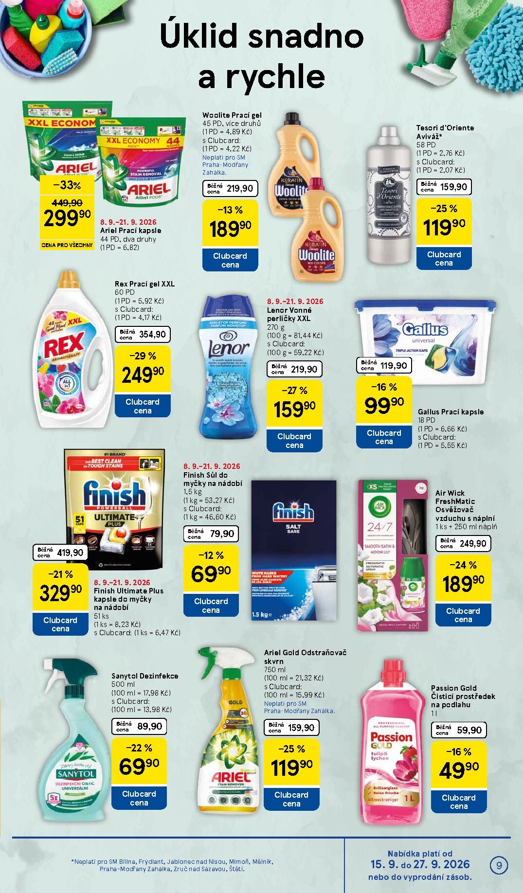 tesco - Budoucí Tesco supermarket leták platný od středy 16.09.2026 do úterý 22.09.2026 - page: 9
