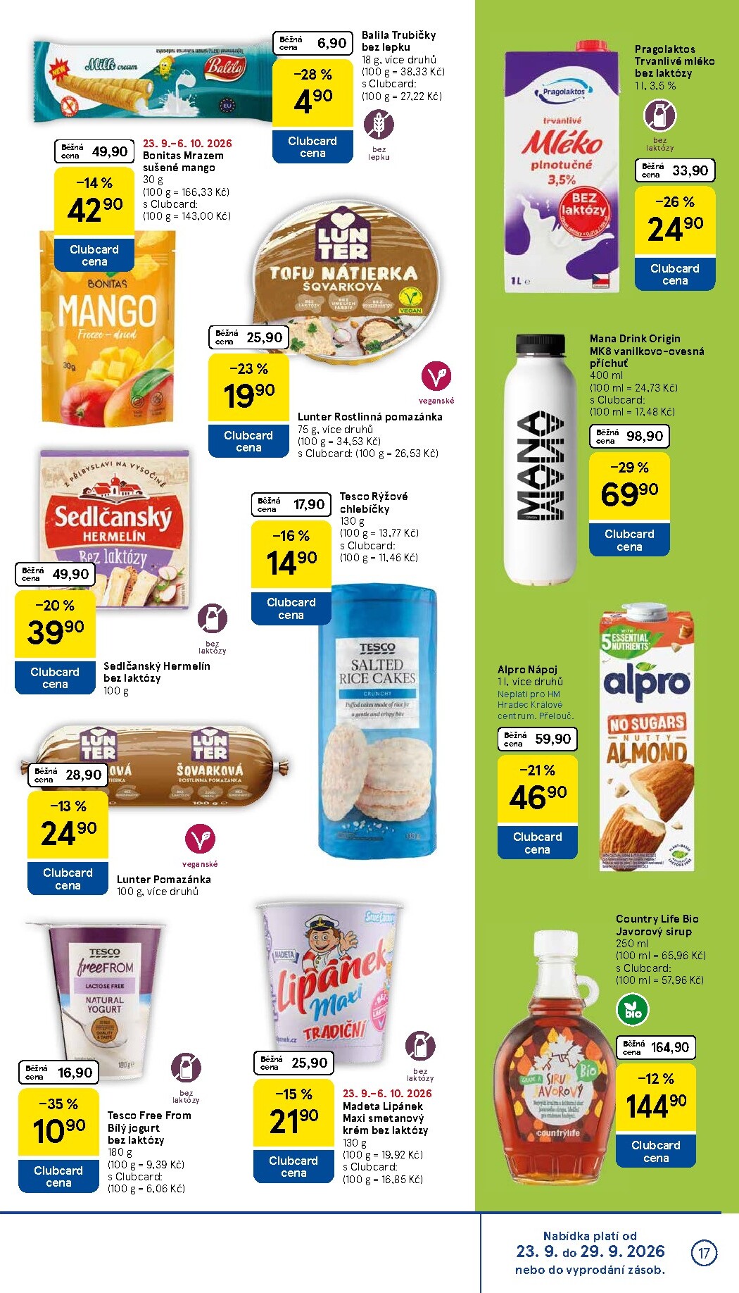 tesco - Budoucí Tesco leták platný od středy 23.09.2026 do úterý 29.09.2026 - page: 17