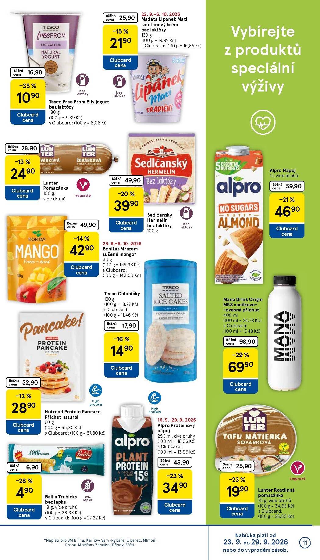 tesco - Budoucí Tesco supermarket leták platný od středy 23.09.2026 do úterý 29.09.2026 - page: 11