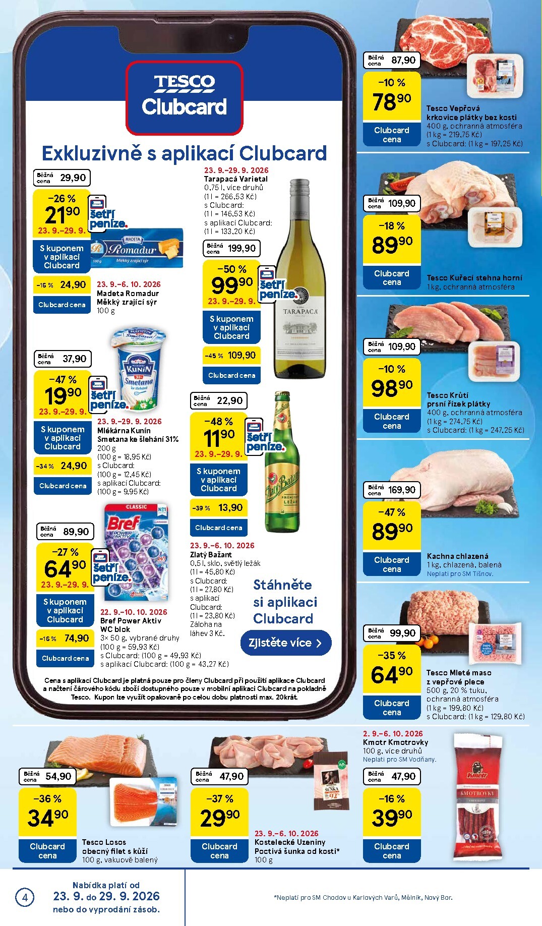 tesco - Budoucí Tesco supermarket leták platný od středy 23.09.2026 do úterý 29.09.2026 - page: 4