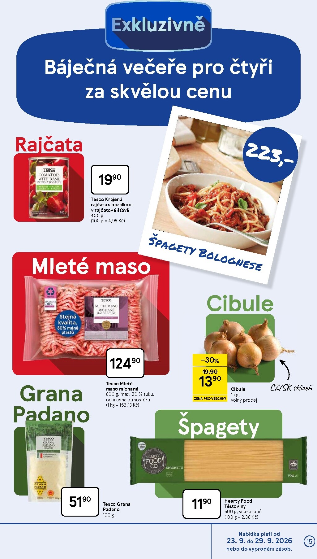 tesco - Aktuální Tesco leták platný od středy 23.09.2026 do úterý 29.09.2026 - page: 15