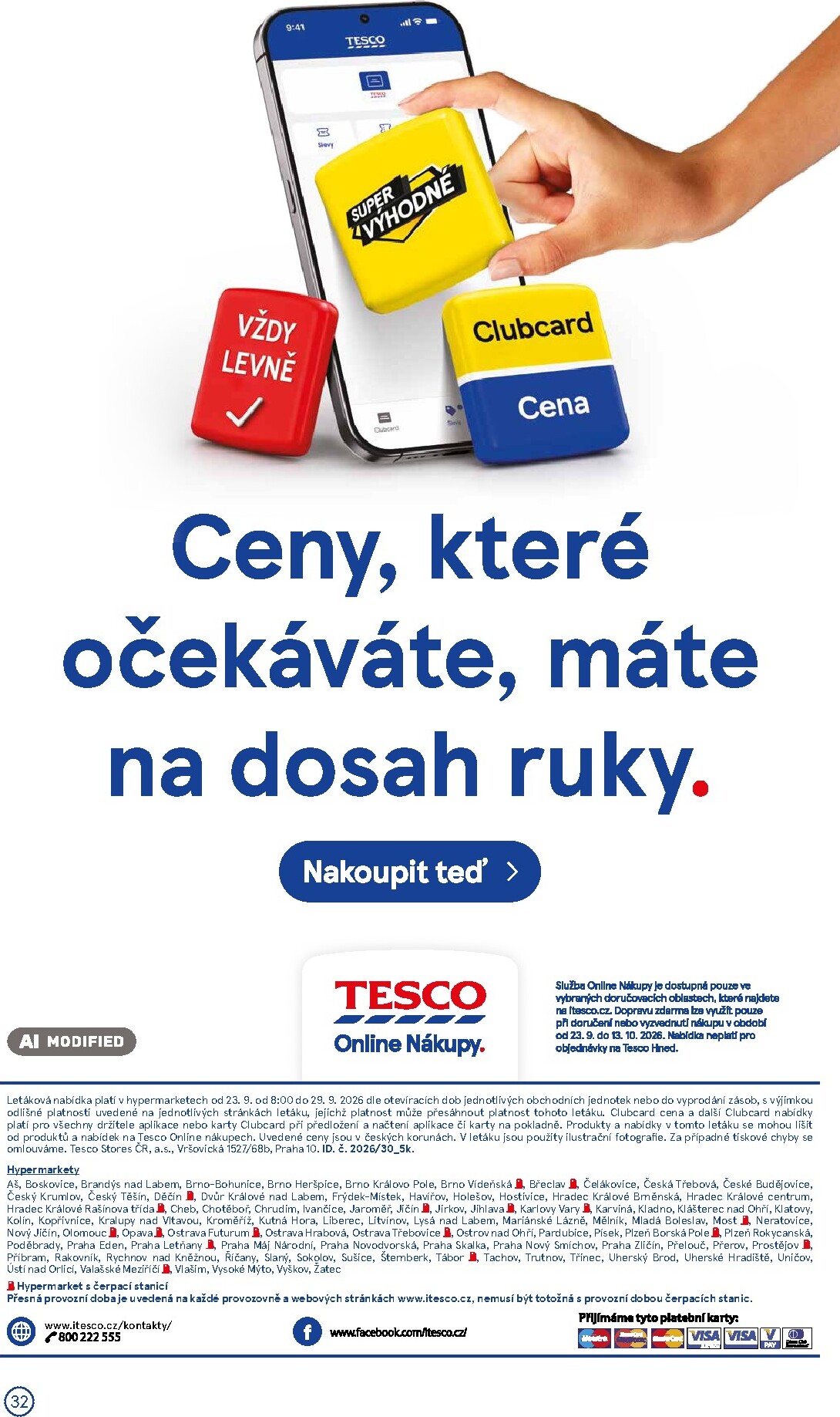 tesco - Aktuální Tesco leták platný od středy 23.09.2026 do úterý 29.09.2026 - page: 32