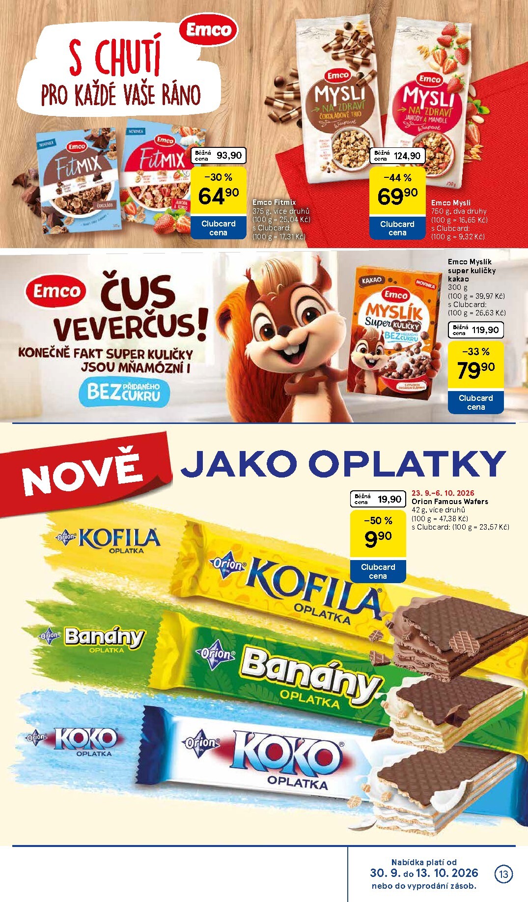 tesco - Budoucí Tesco leták platný od středy 30.09.2026 do úterý 06.10.2026 - page: 13