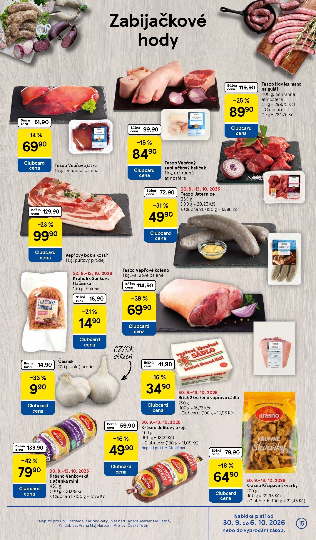 tesco - Budoucí Tesco leták platný od středy 30.09.2026 do úterý 06.10.2026 - page: 15