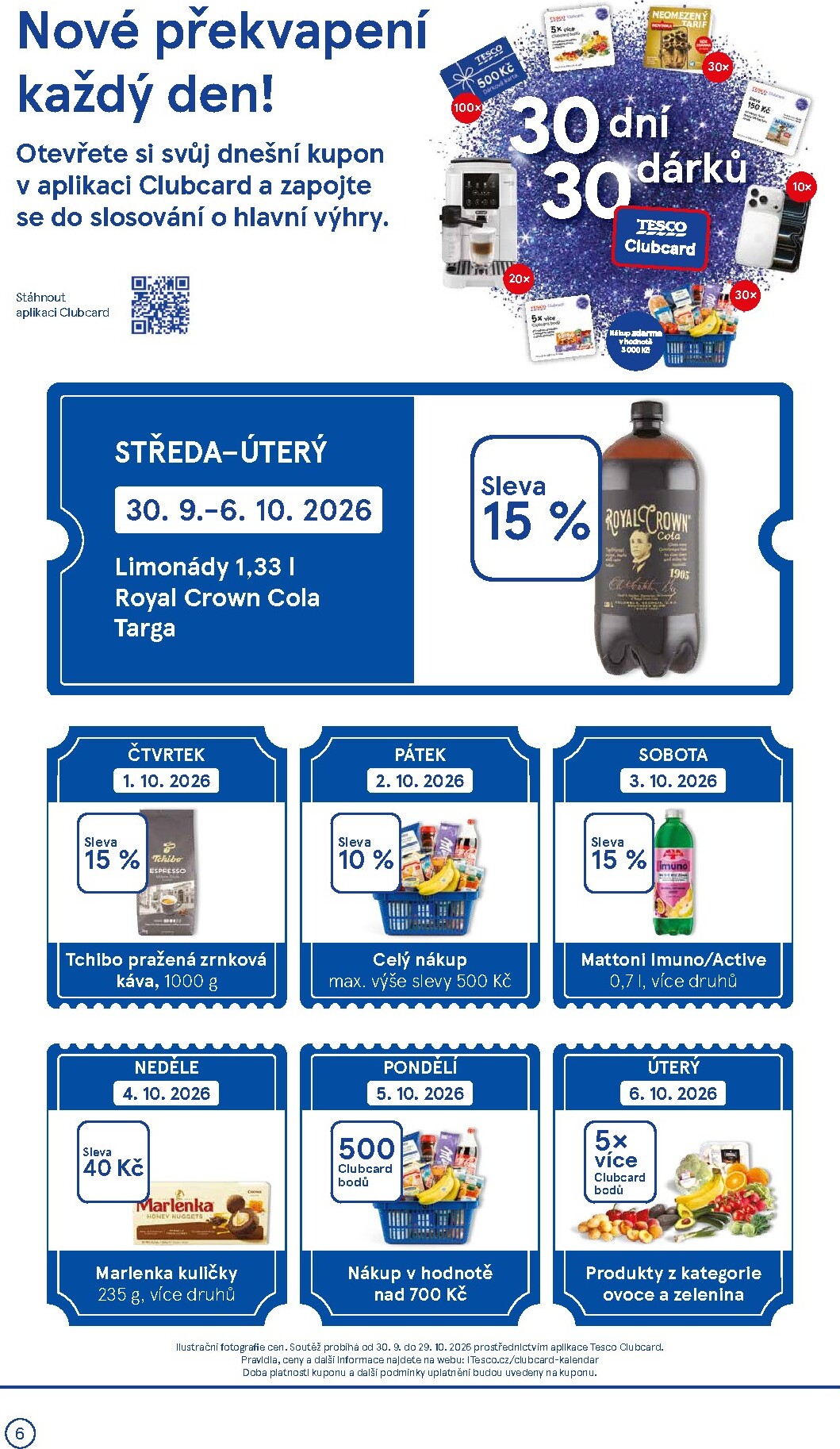 tesco - Budoucí Tesco supermarket leták platný od středy 30.09.2026 do úterý 06.10.2026 - page: 6