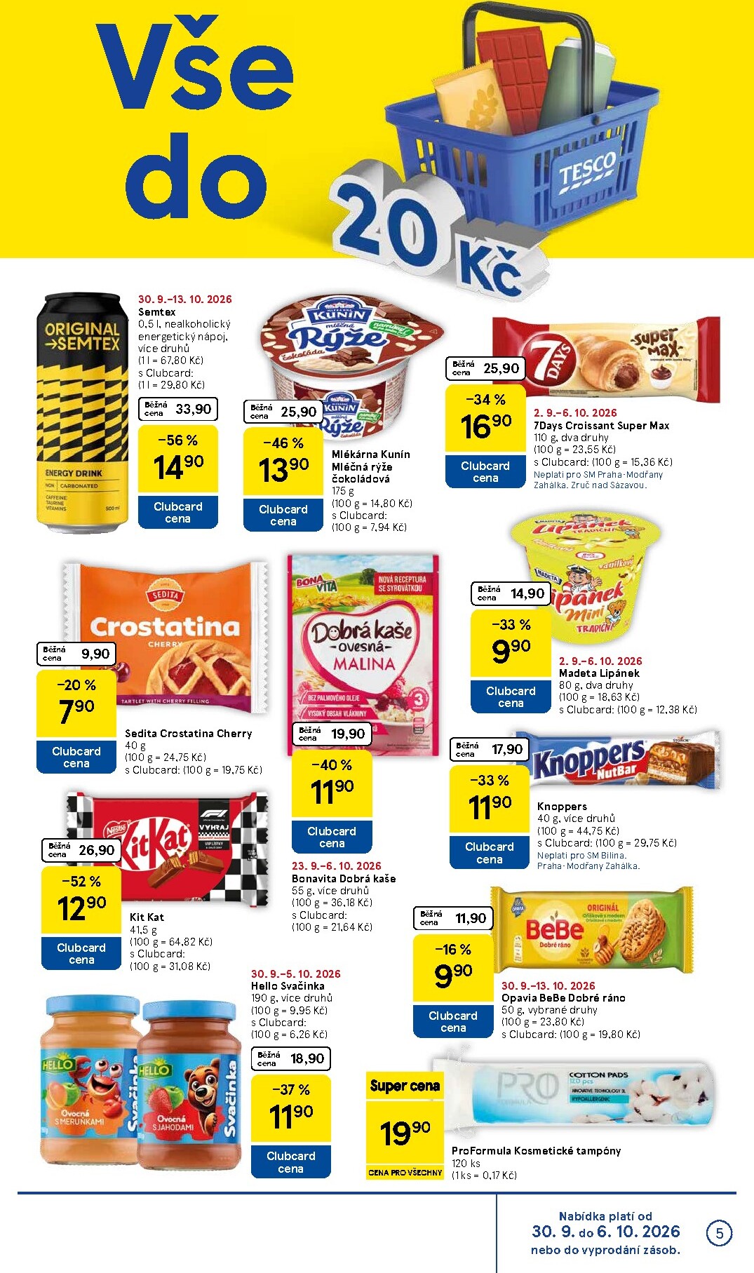 tesco - Budoucí Tesco supermarket leták platný od středy 30.09.2026 do úterý 06.10.2026 - page: 5