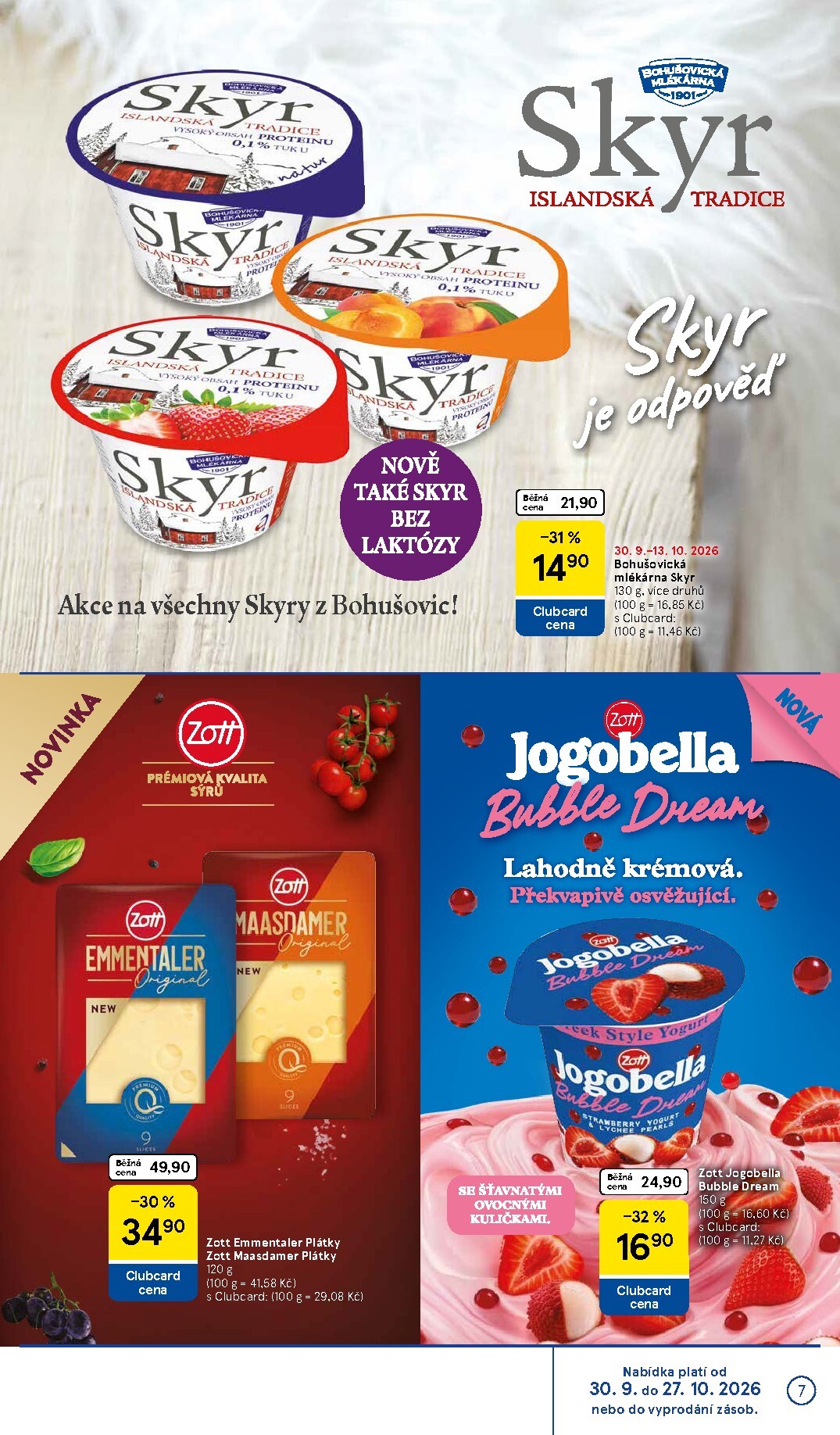 tesco - Budoucí Tesco - Značky, které máte rádi leták platný od středy 30.09.2026 do úterý 27.10.2026 - page: 7