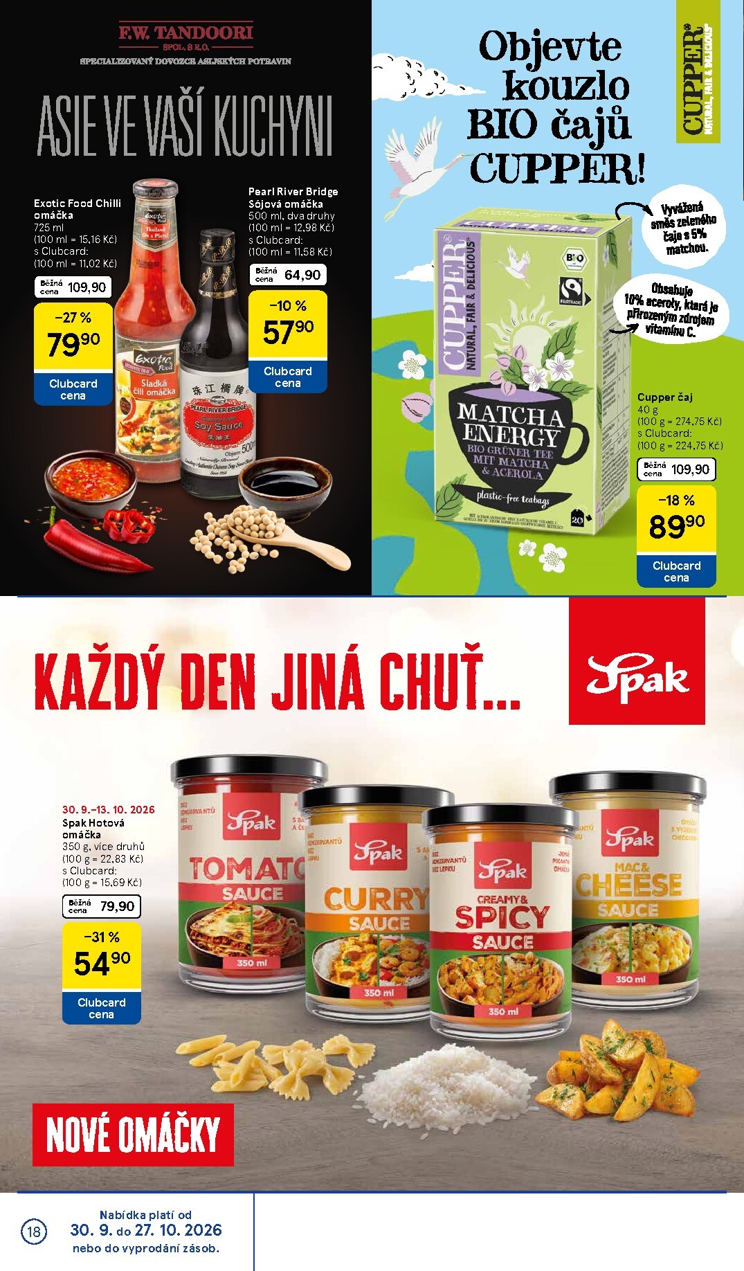 tesco - Budoucí Tesco - Značky, které máte rádi leták platný od středy 30.09.2026 do úterý 27.10.2026 - page: 18
