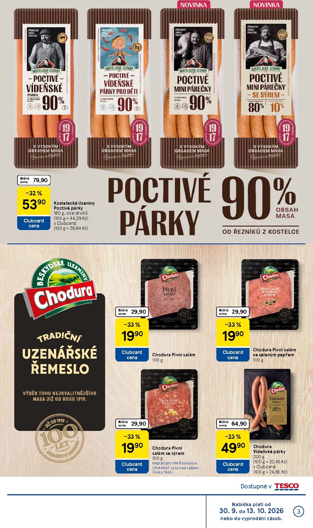 tesco - Budoucí Tesco - Značky, které máte rádi leták platný od středy 30.09.2026 do úterý 27.10.2026 - page: 3