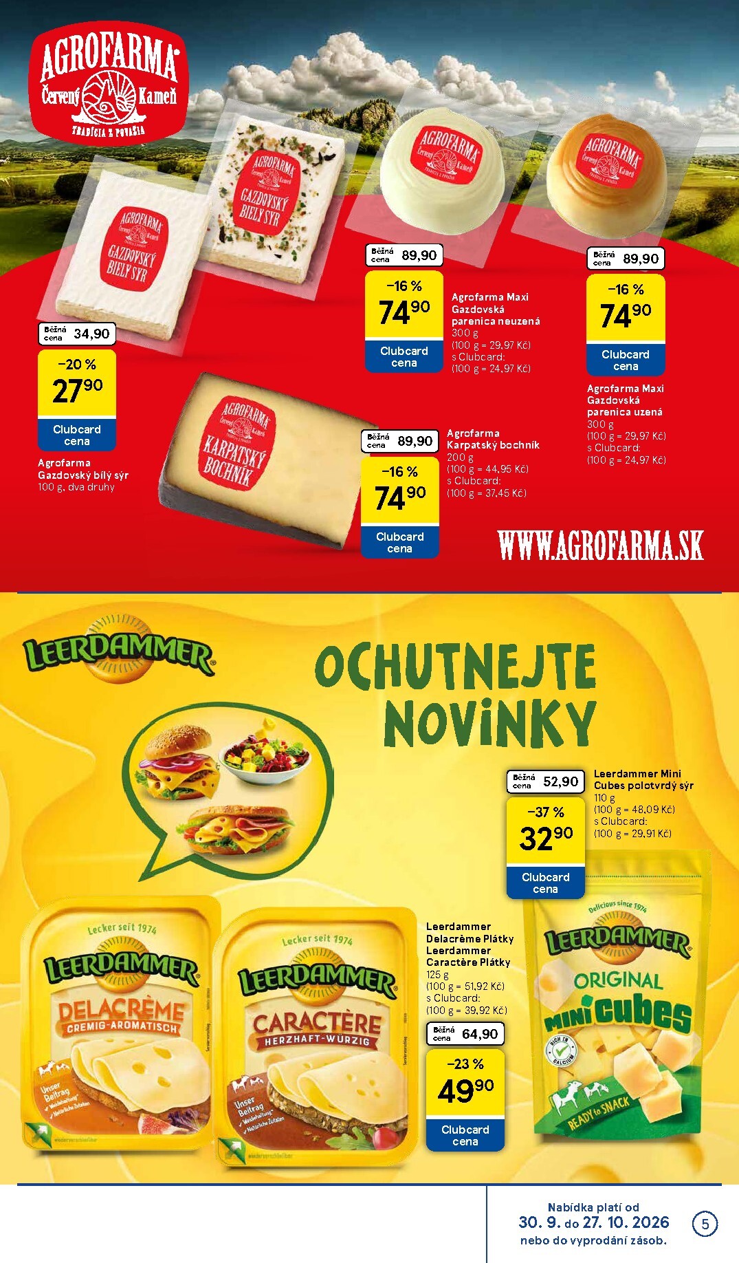 tesco - Budoucí Tesco - Značky, které máte rádi leták platný od středy 30.09.2026 do úterý 27.10.2026 - page: 5