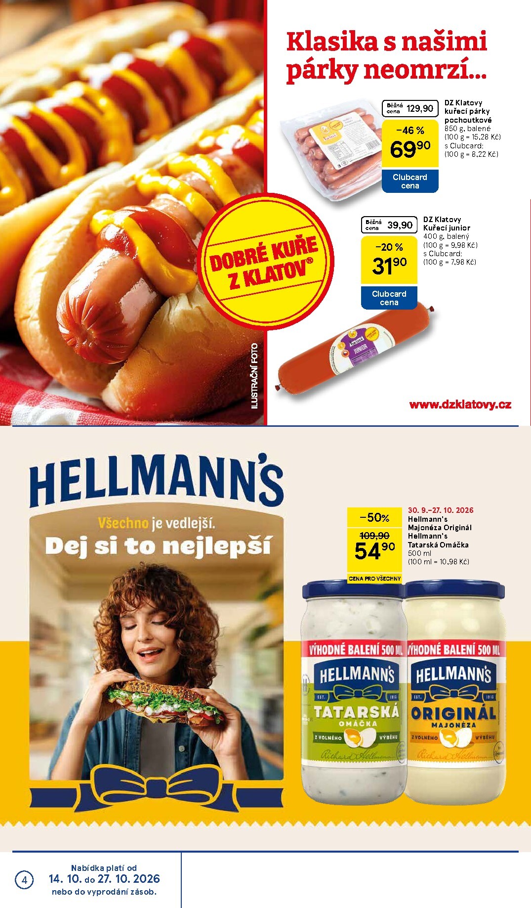 tesco - Budoucí Tesco - Značky, které máte rádi leták platný od středy 30.09.2026 do úterý 27.10.2026 - page: 4