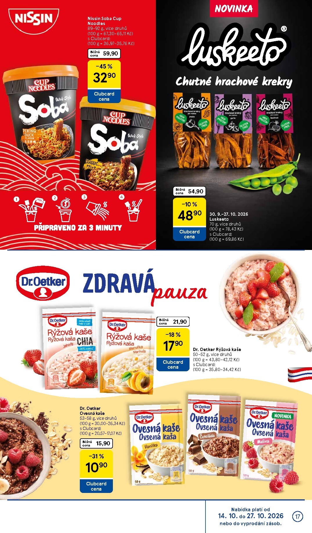 tesco - Budoucí Tesco - Značky, které máte rádi leták platný od středy 30.09.2026 do úterý 27.10.2026 - page: 17
